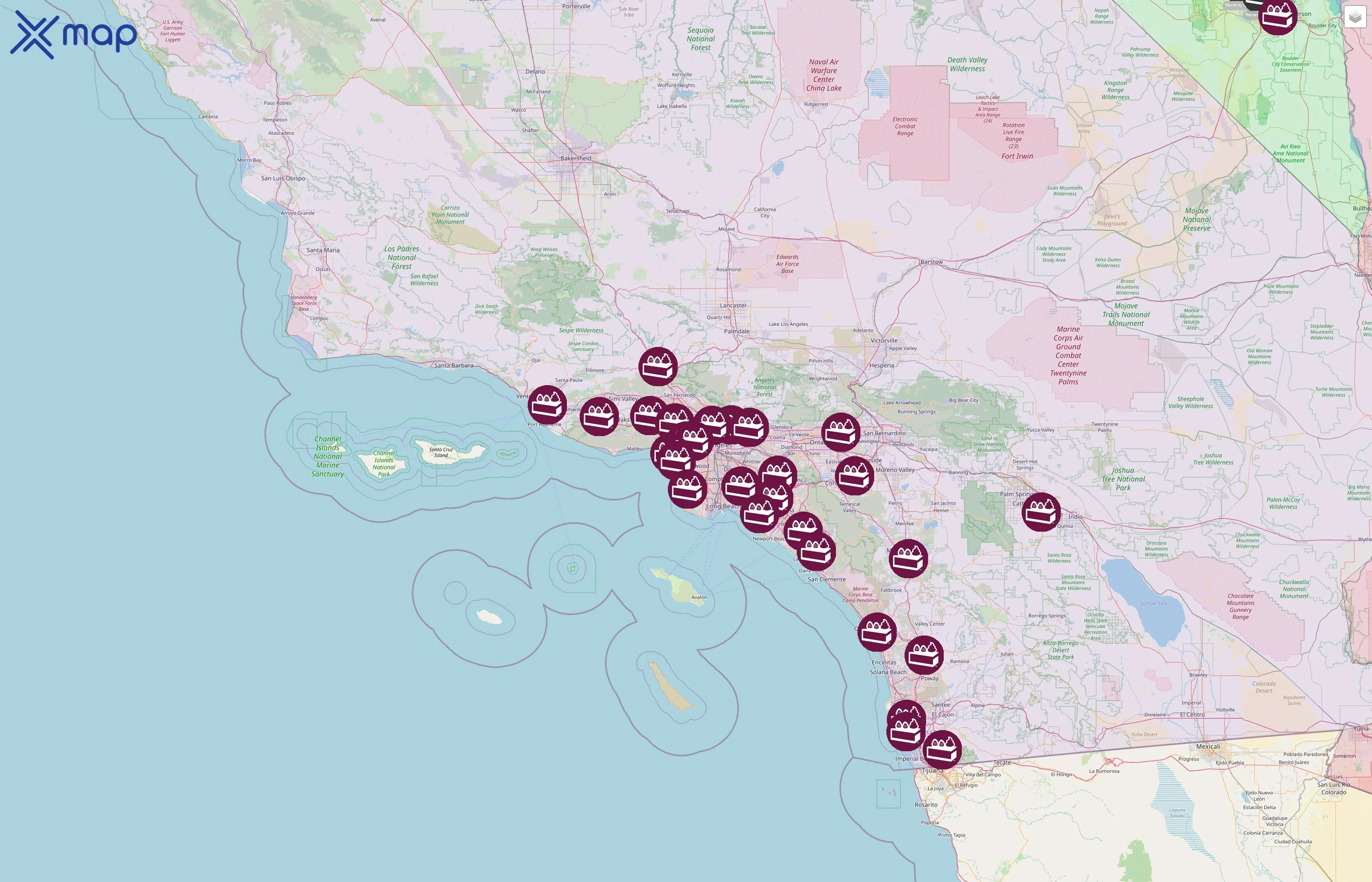 The Cheesecake Factory street hotspots