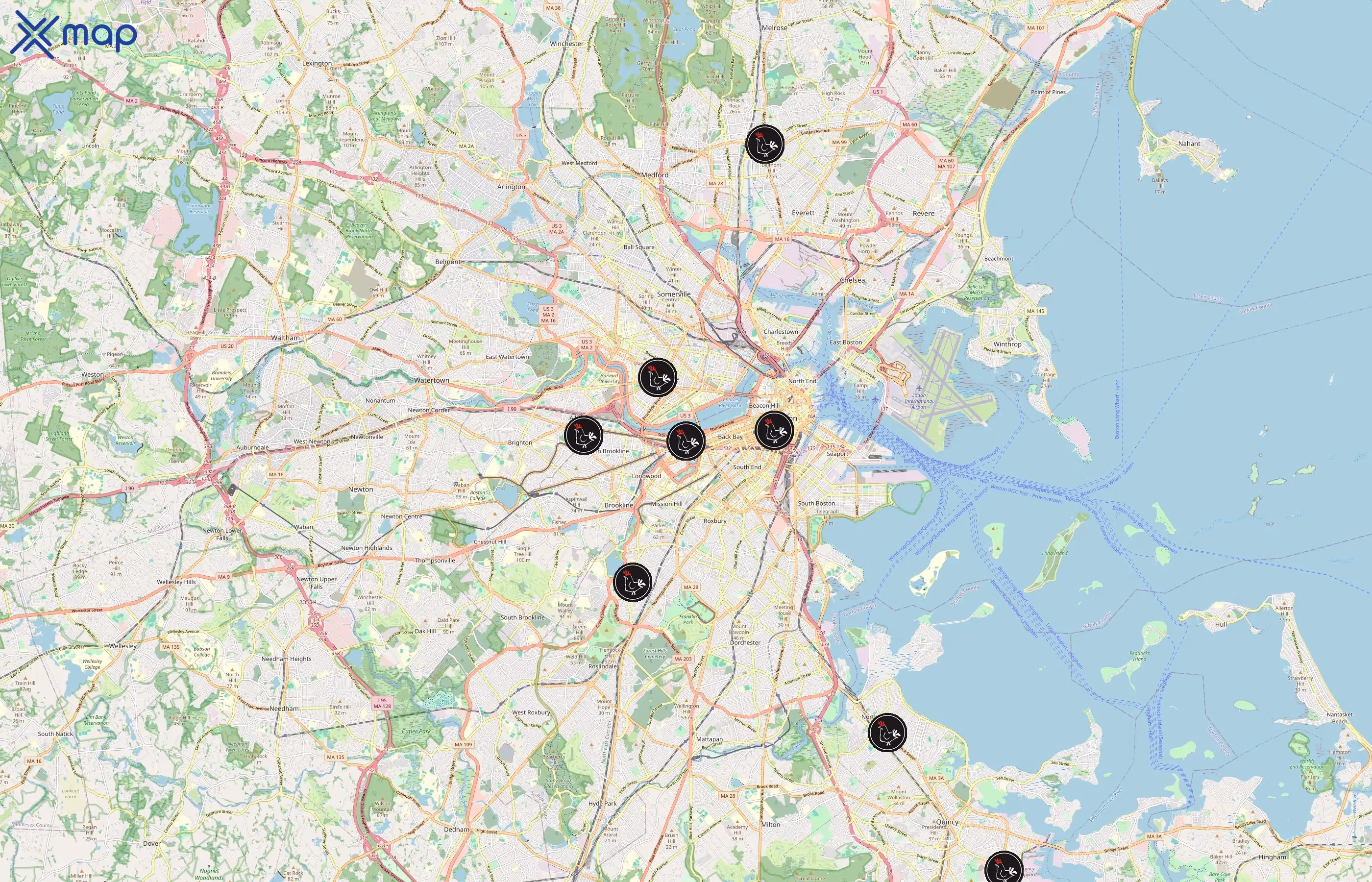 bb.q Chicken area coverage