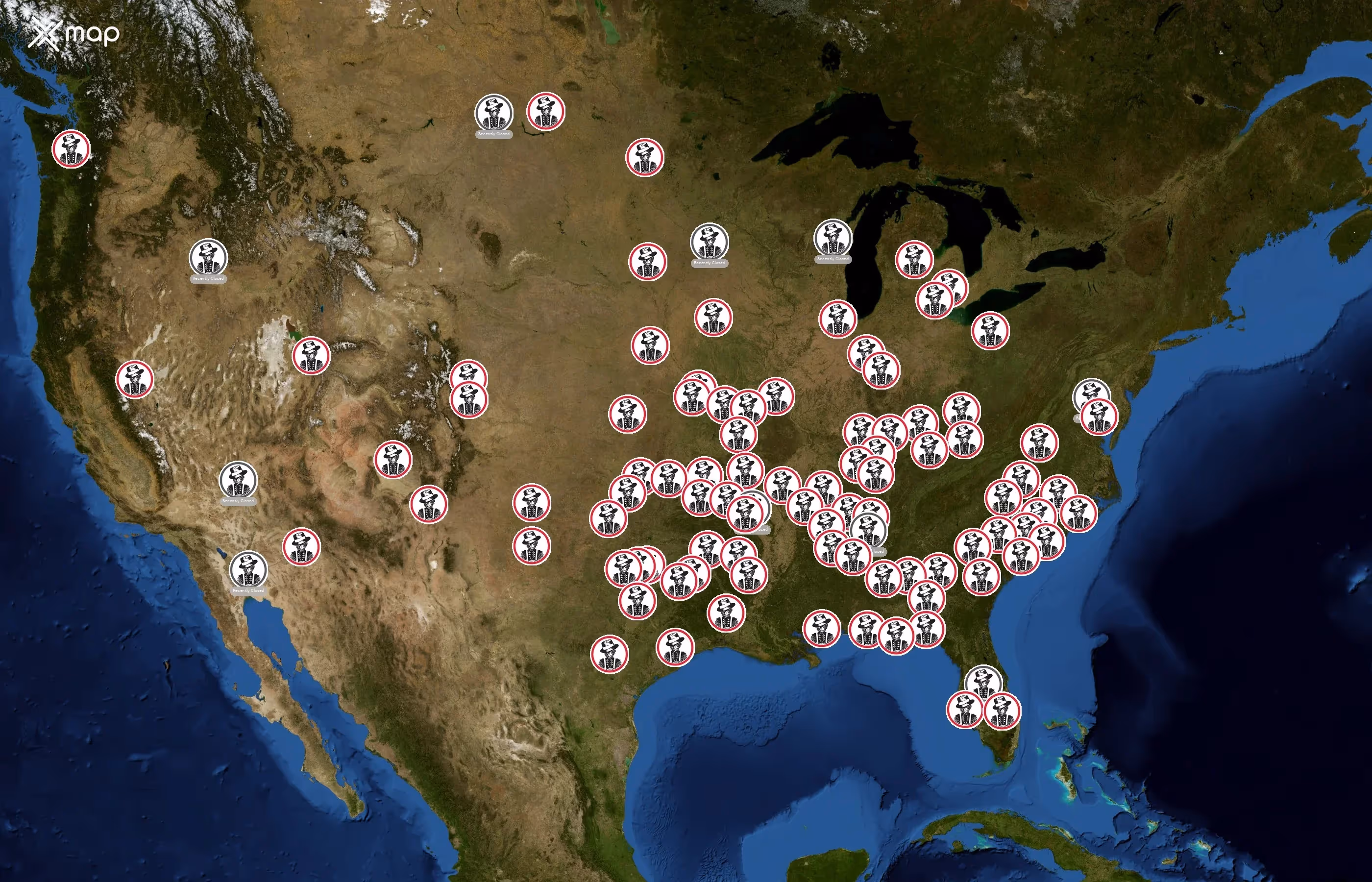 Slim Chickens state distribution