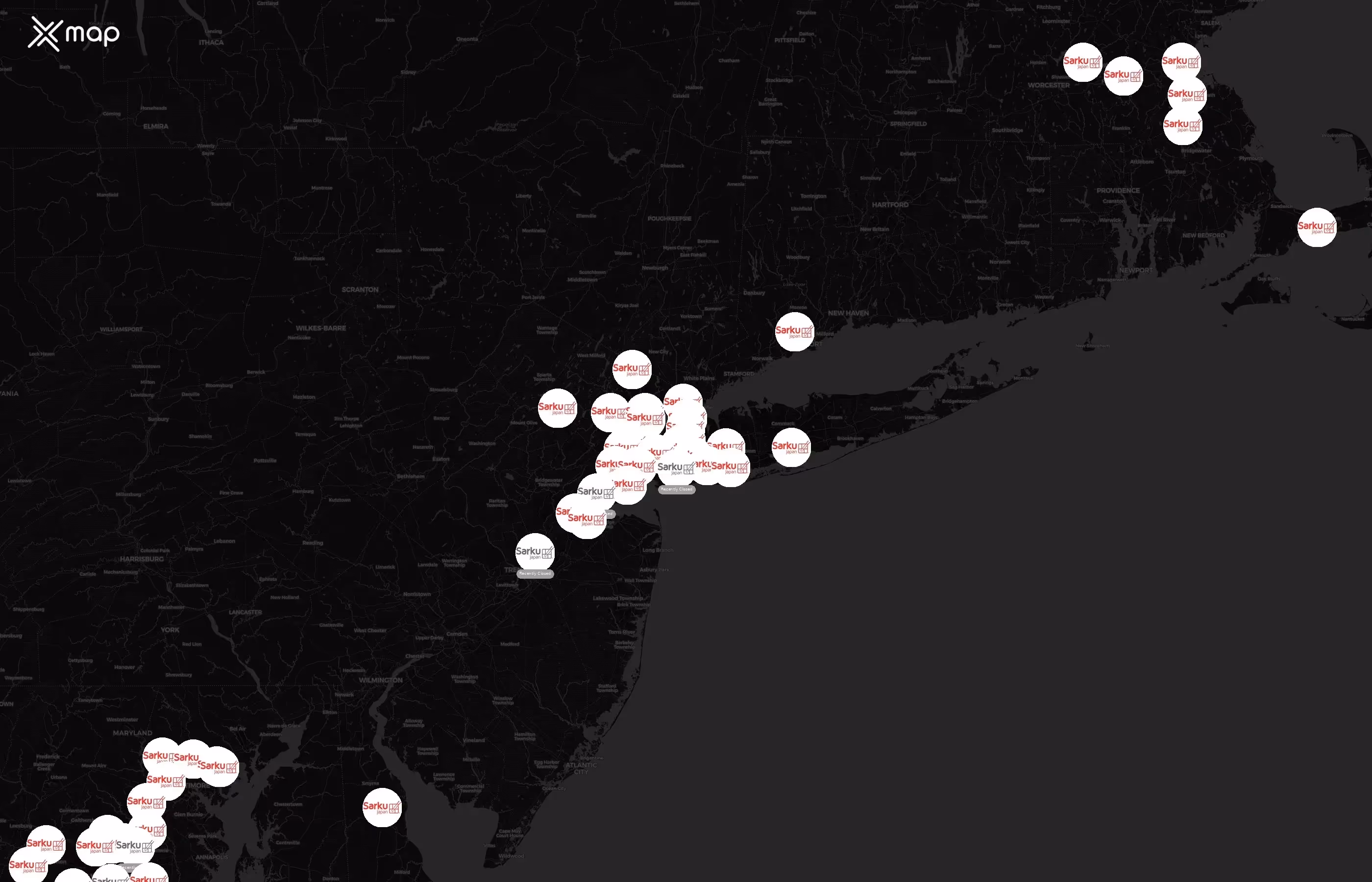 Sarku Japan city distribution