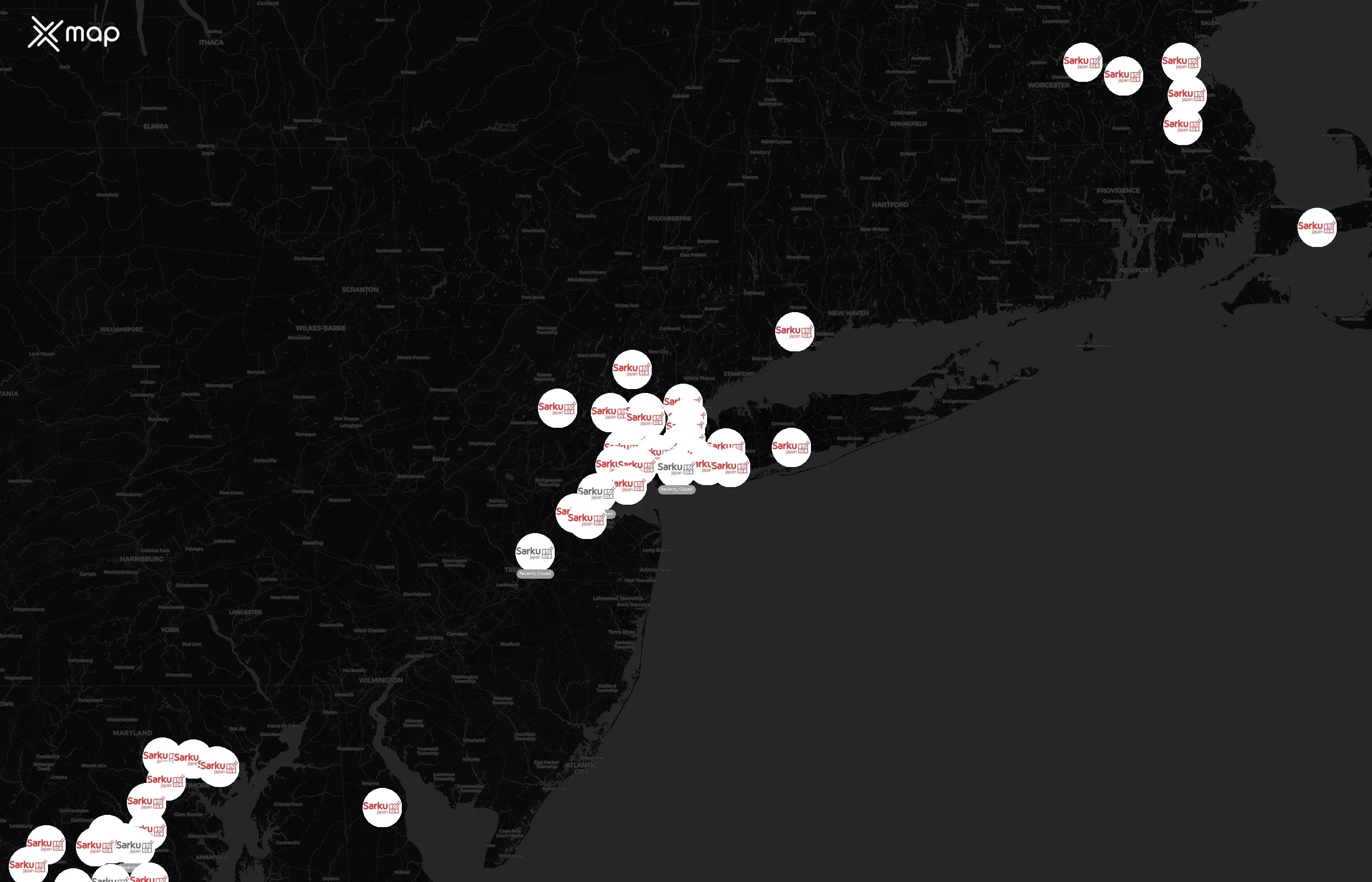 Sarku Japan city distribution