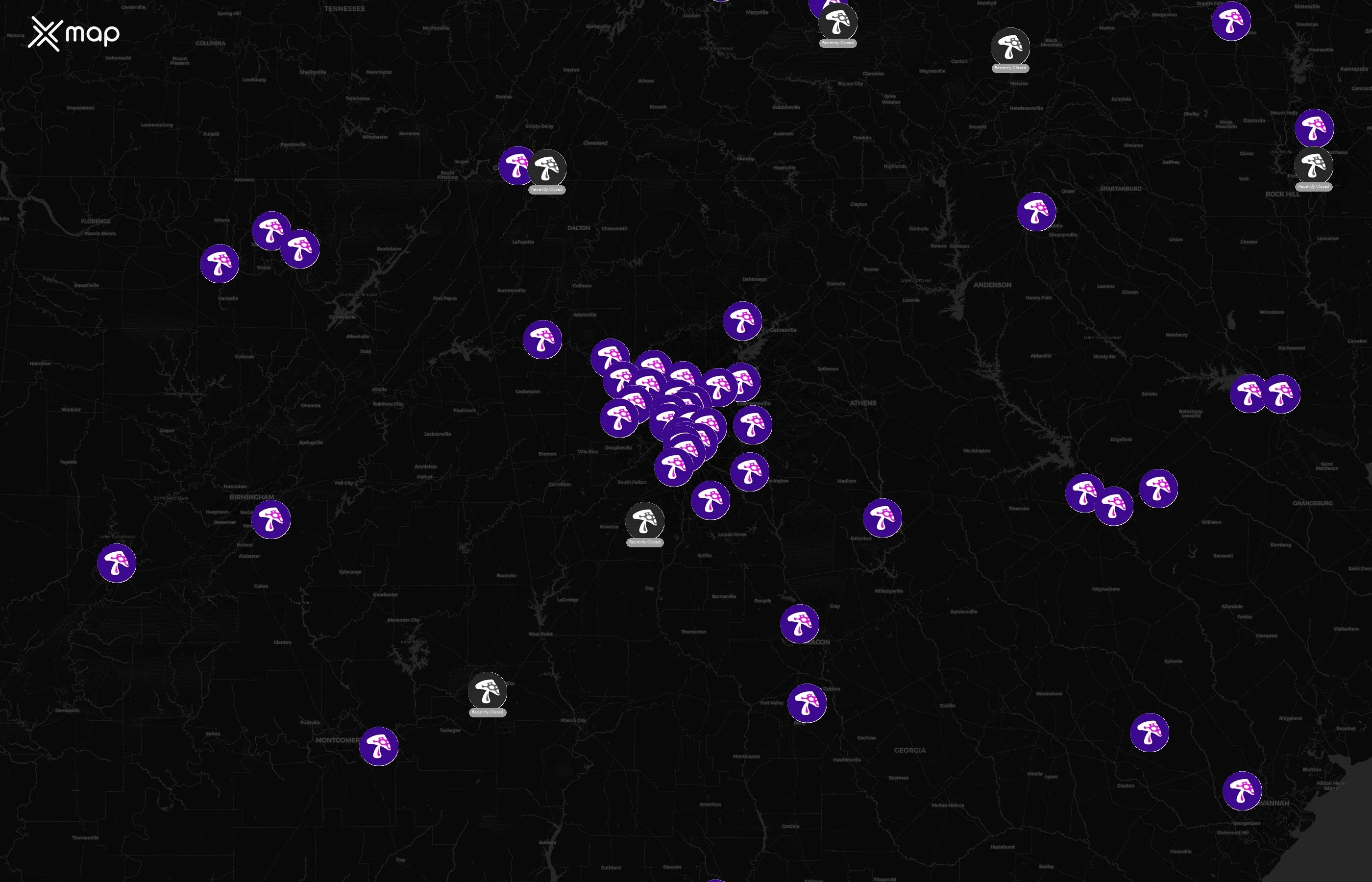 Mellow Mushroom city distribution