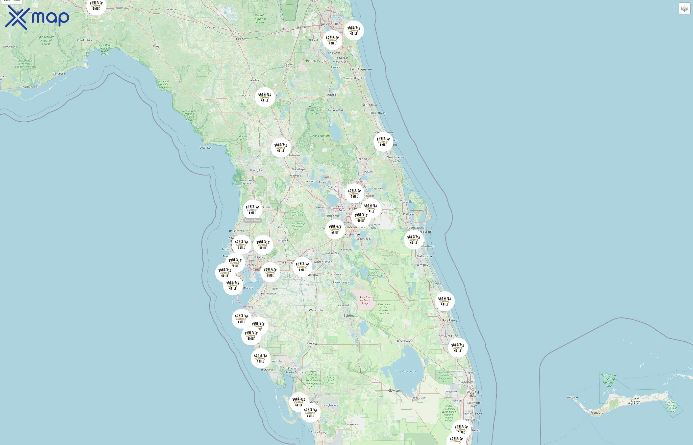 Bonefish Grill street hotspots