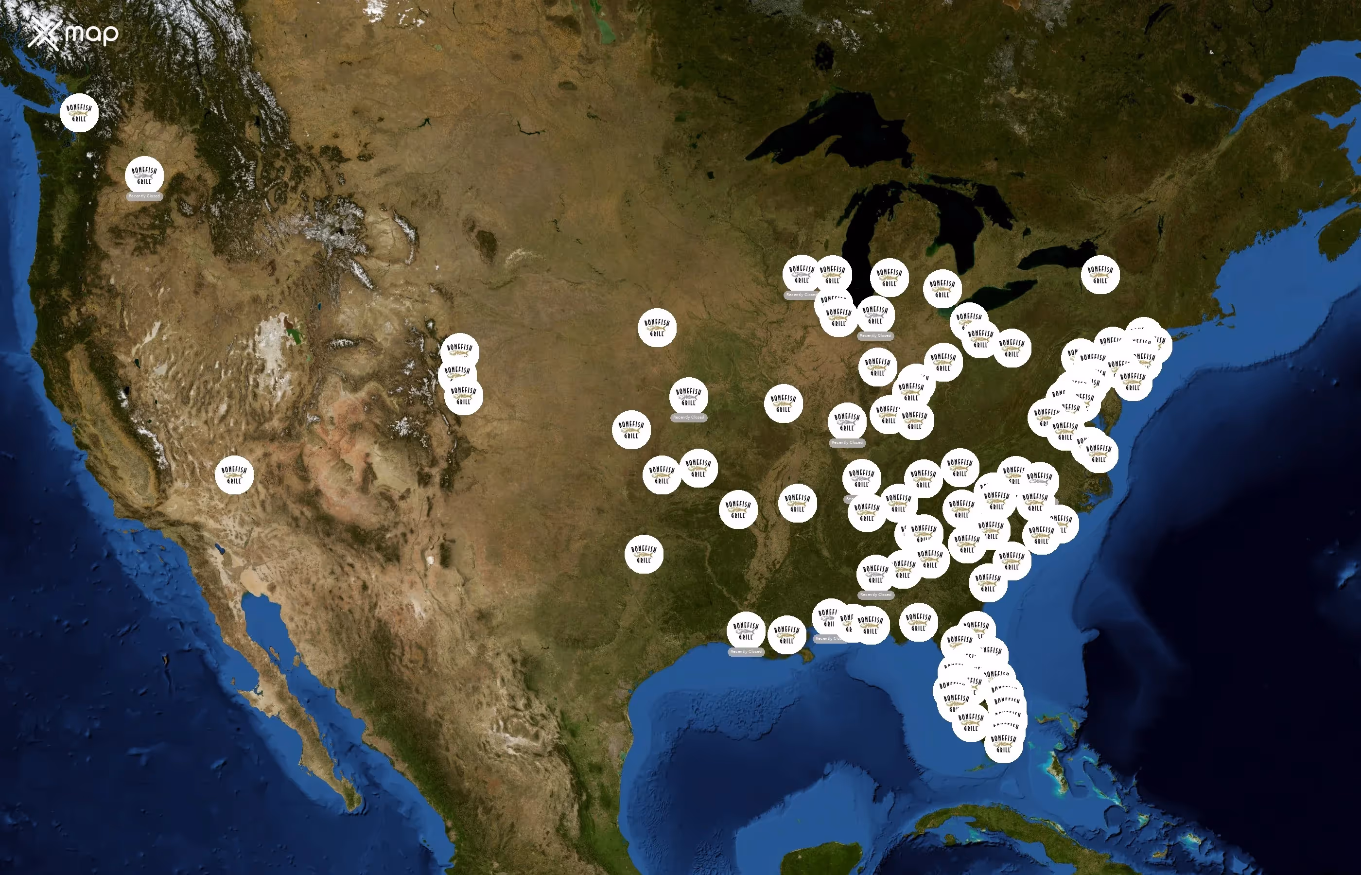 Bonefish Grill state distribution