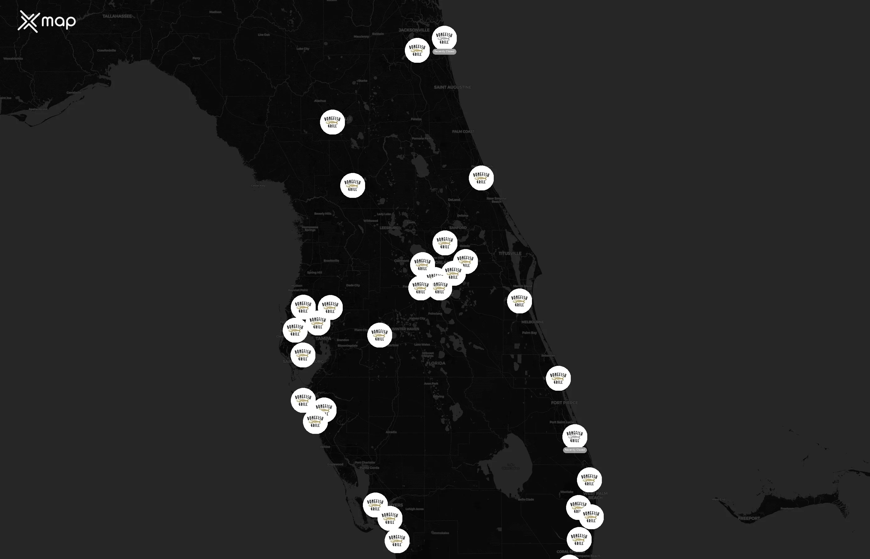 Bonefish Grill city distribution