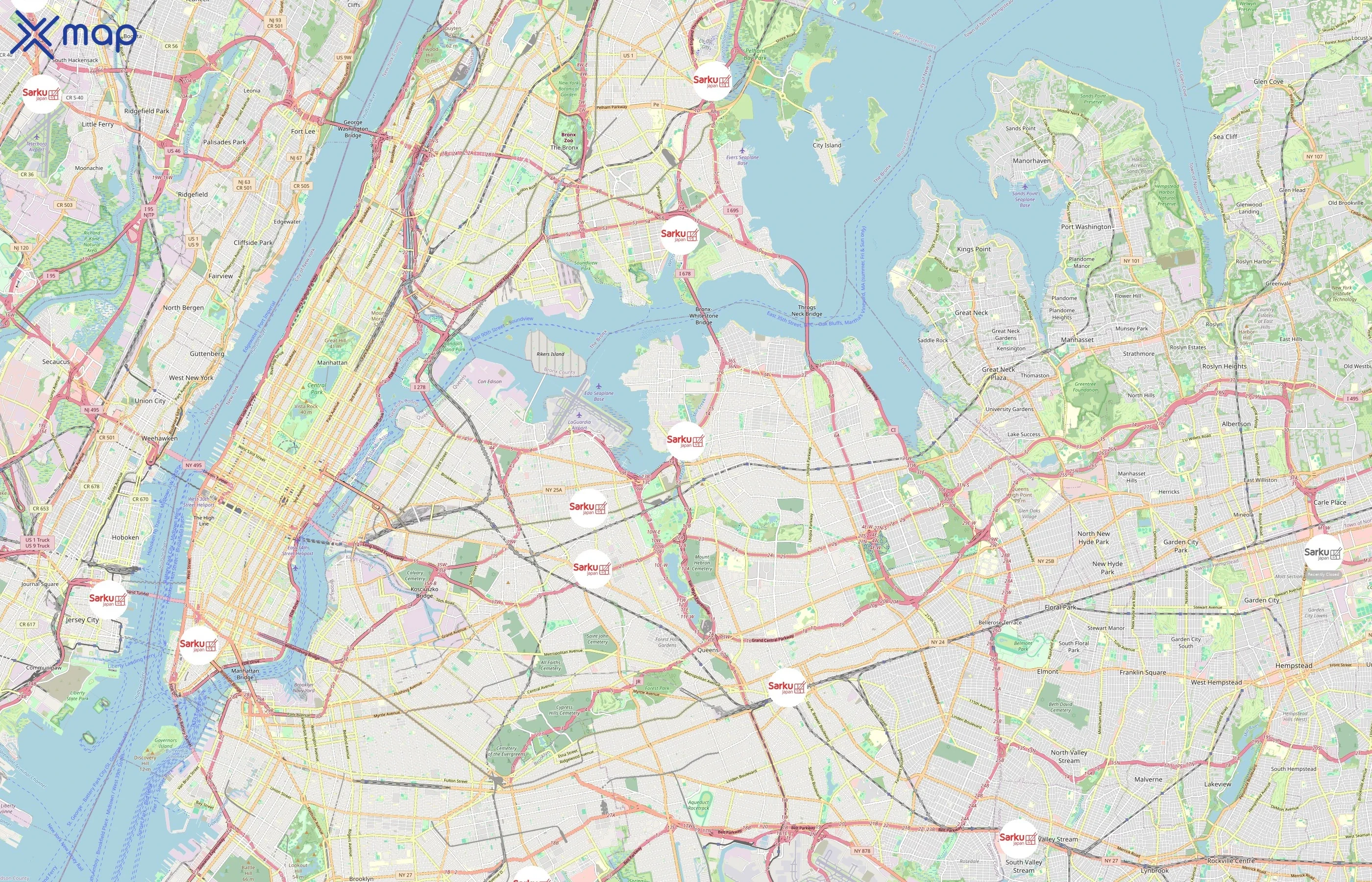 Sarku Japan area coverage