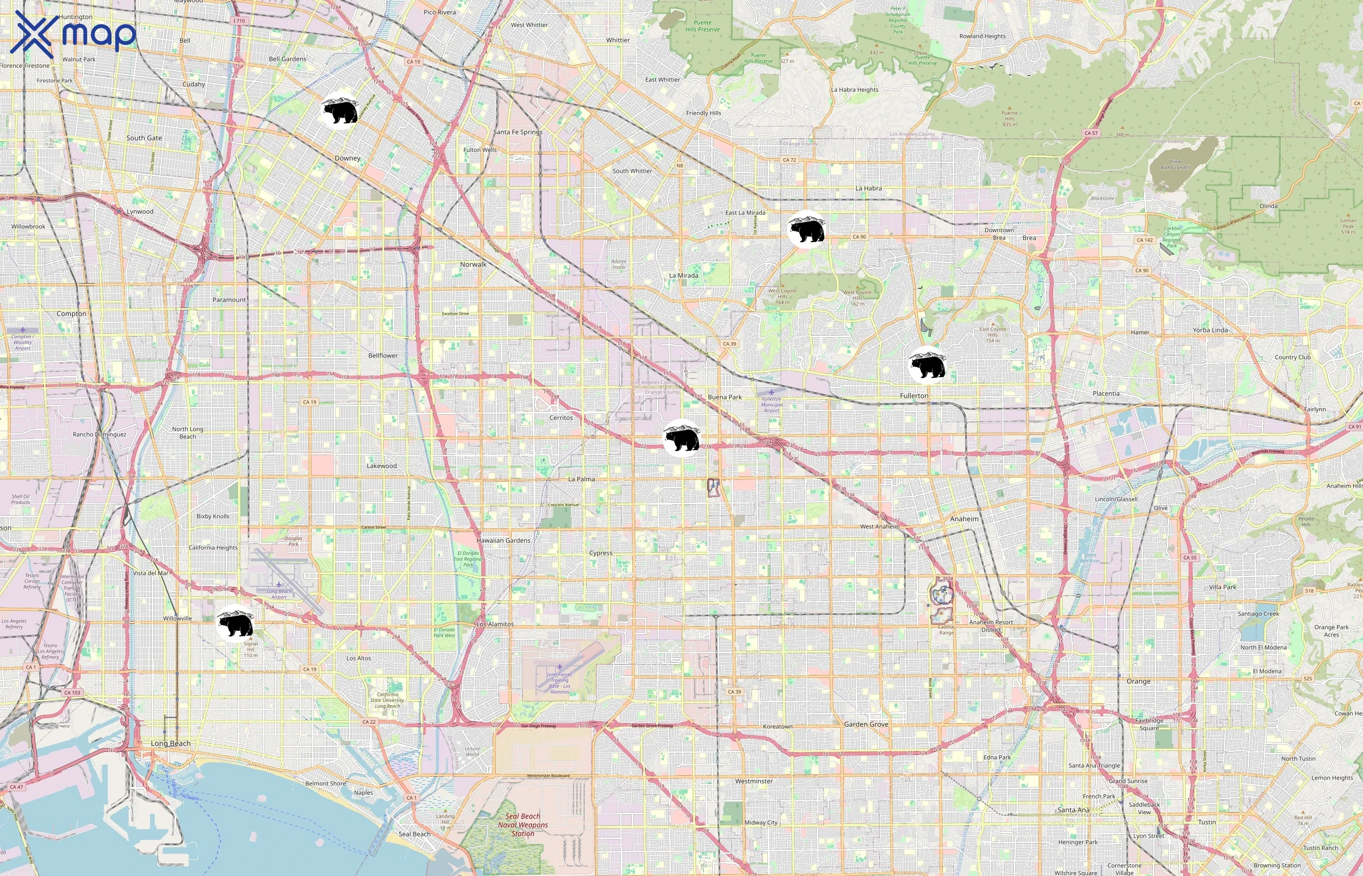 Black Bear Diner area coverage
