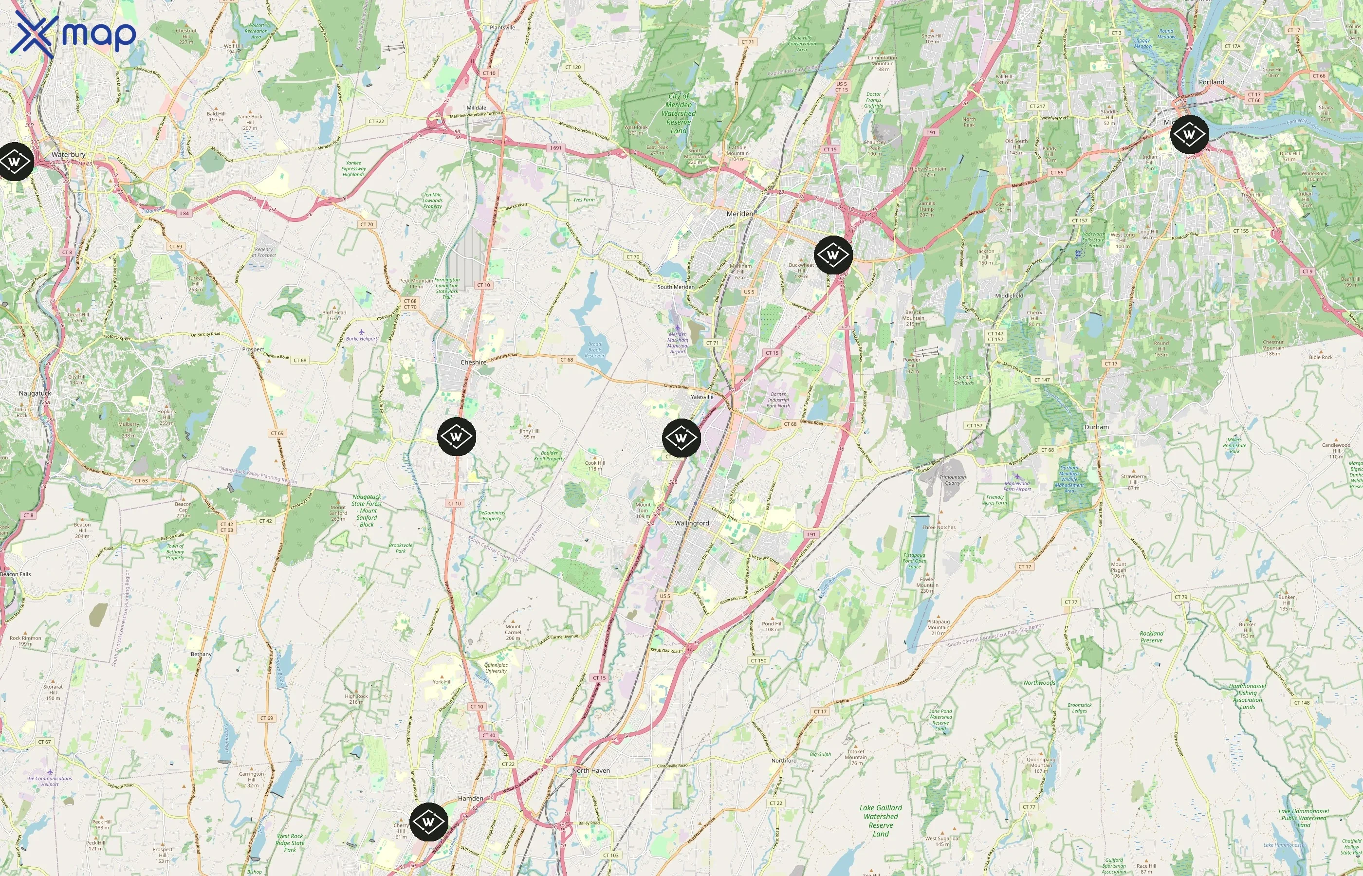 Wayback Burgers area coverage