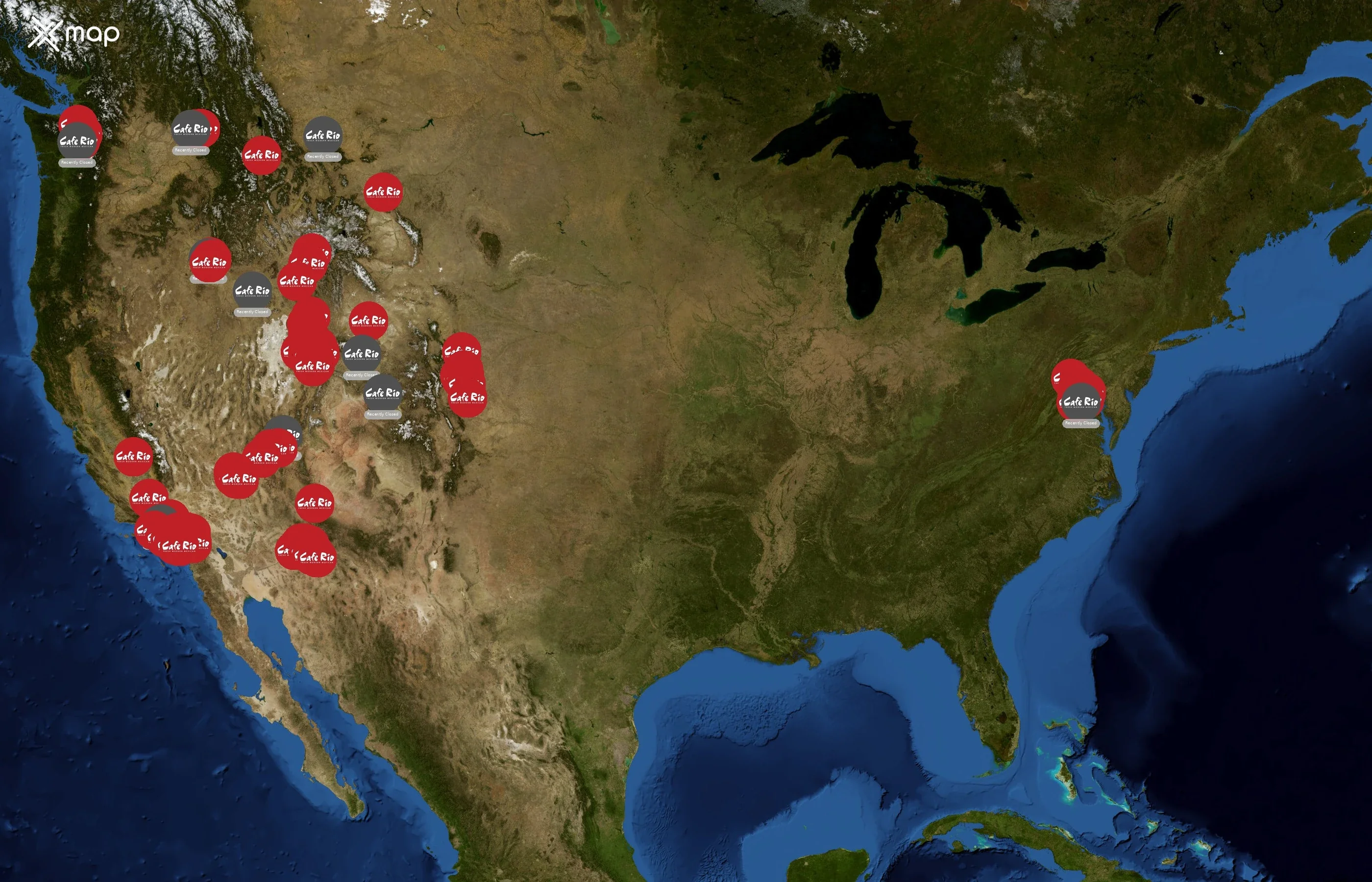 Cafe Rio state distribution