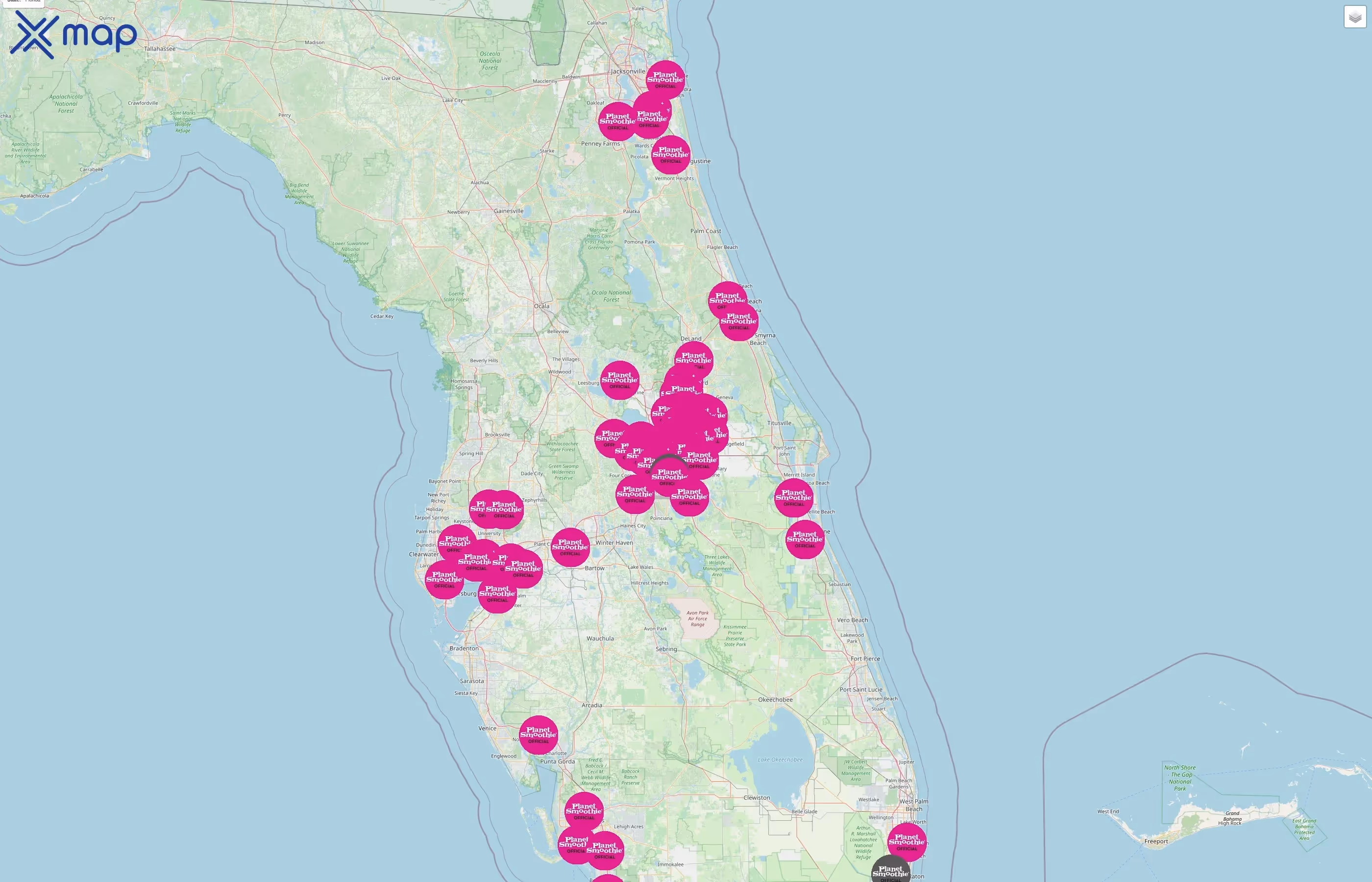 Planet Smoothie street hotspots