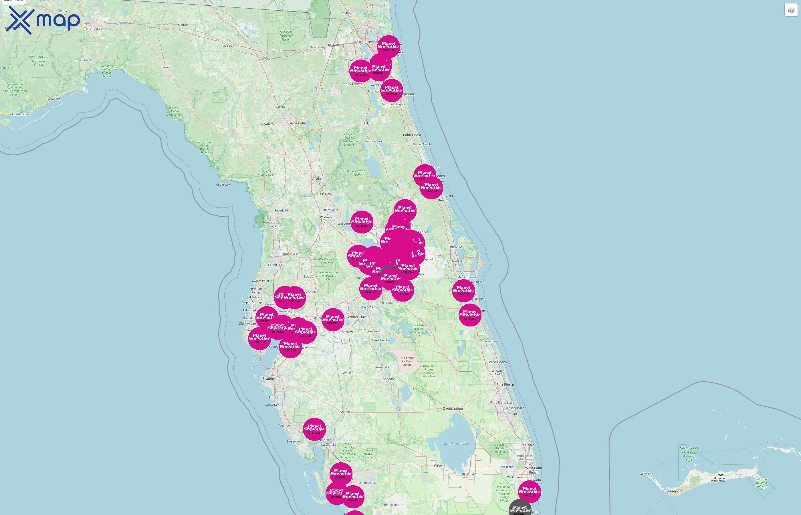Planet Smoothie street hotspots