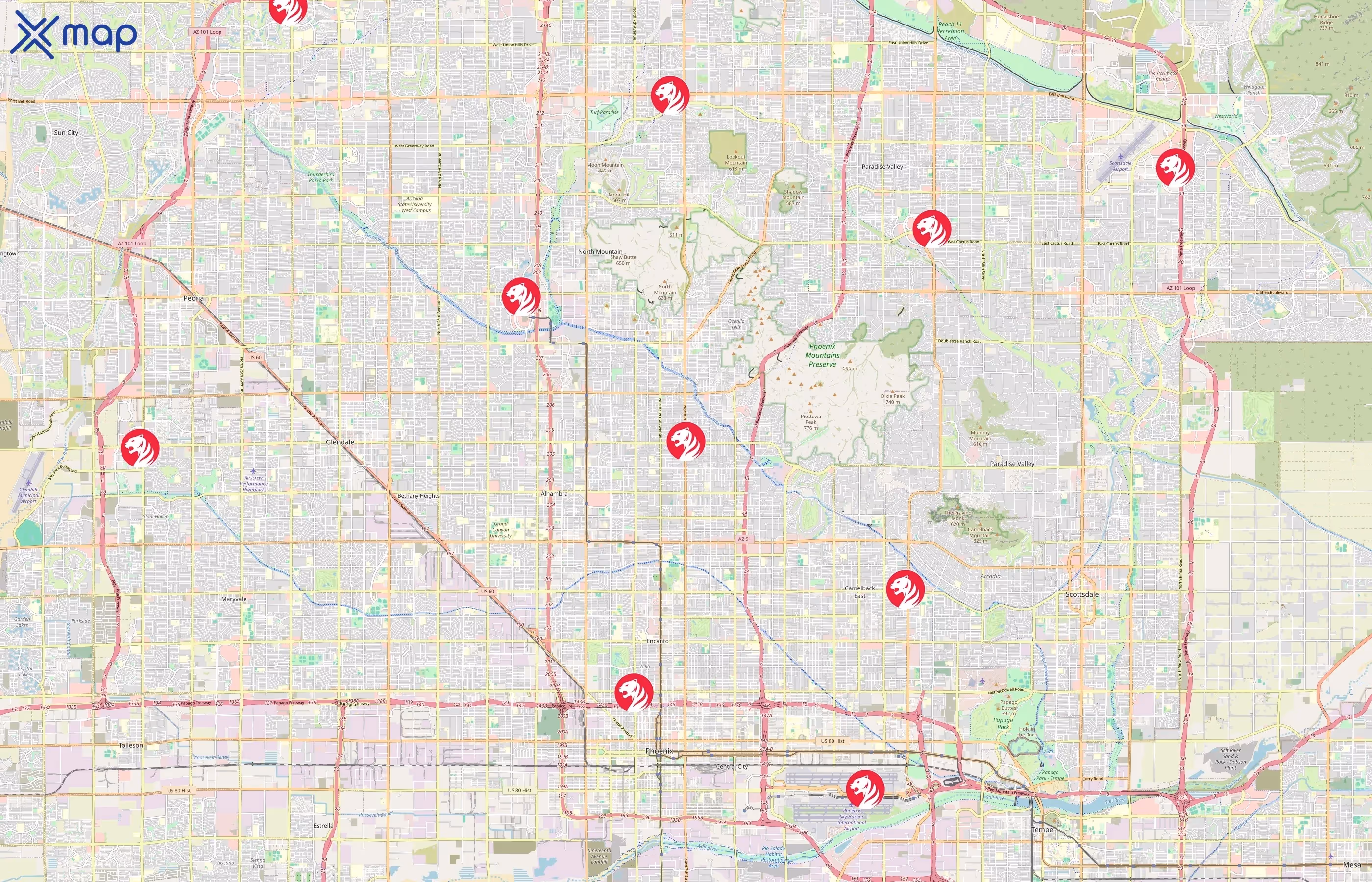 Pei Wei area coverage
