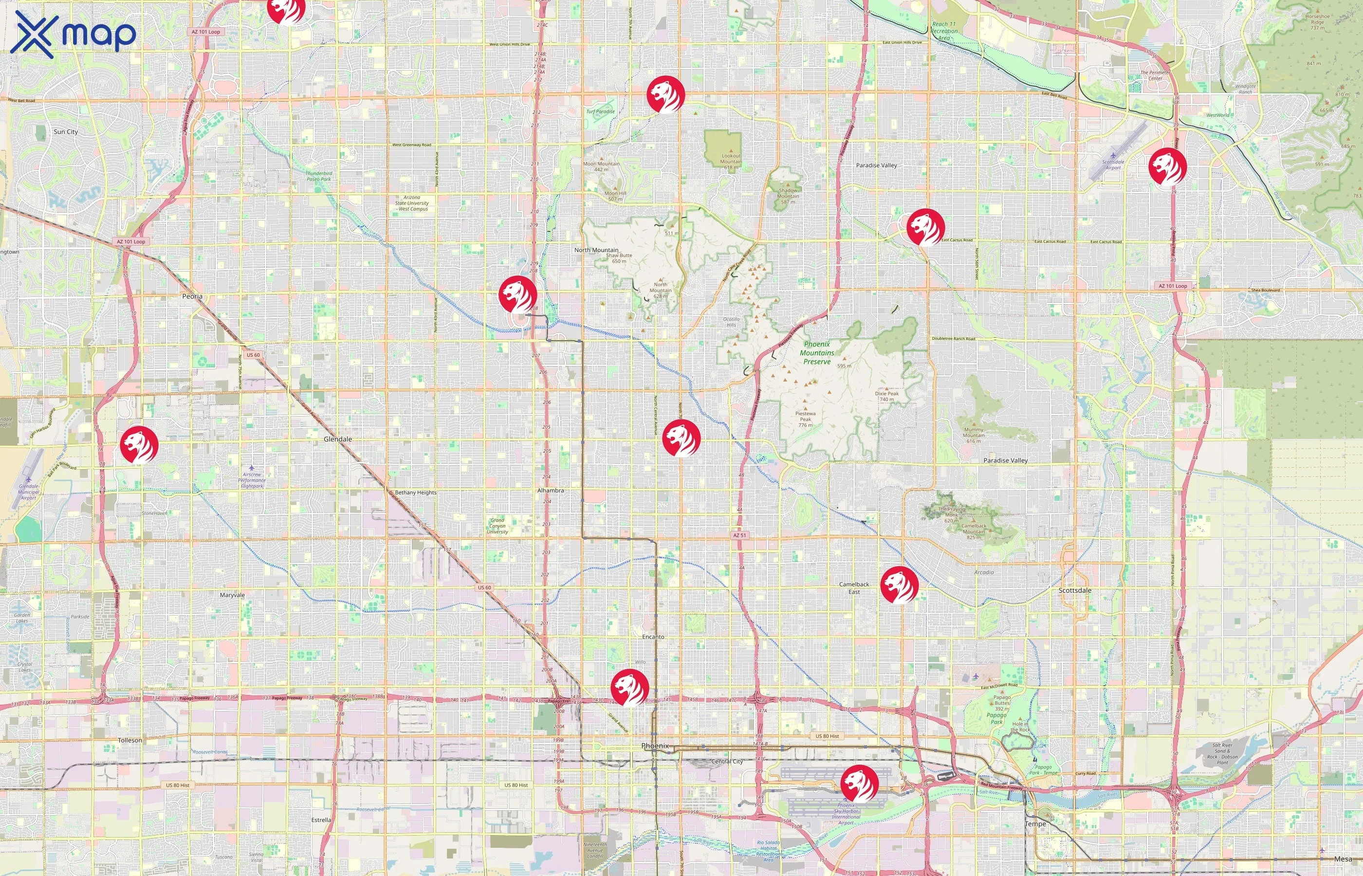 Pei Wei area coverage