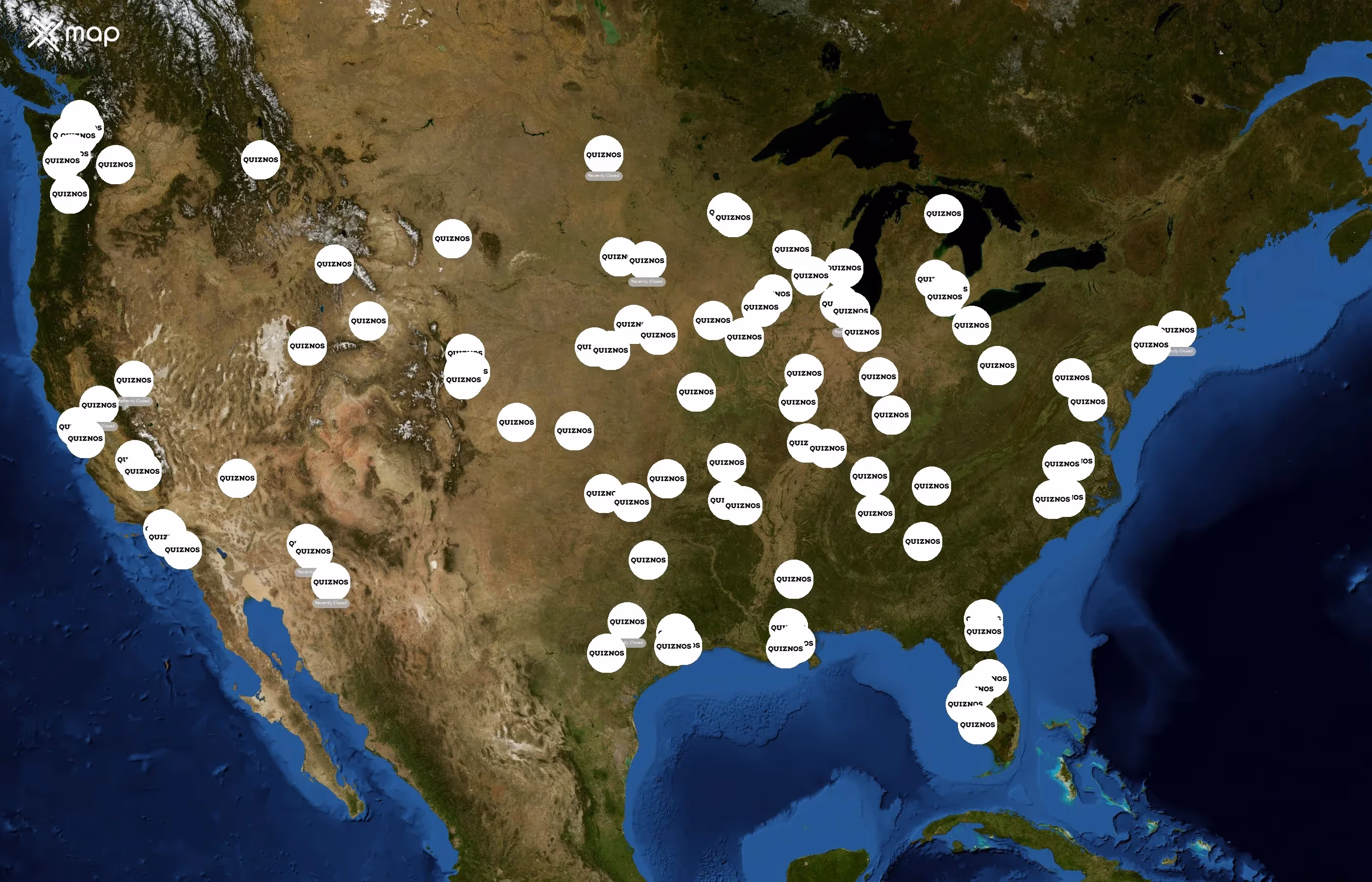 Quiznos state distribution