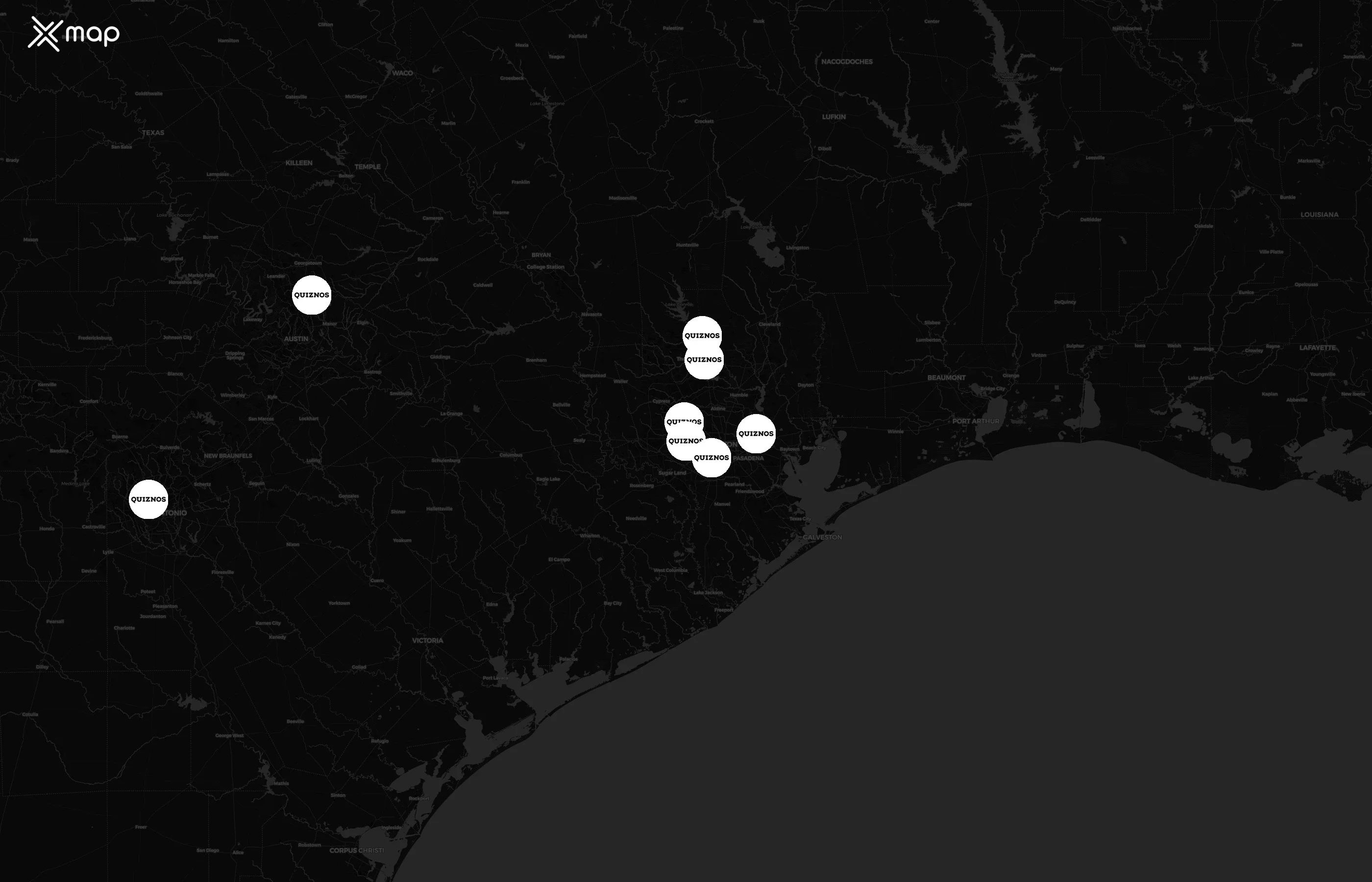 Quiznos city distribution