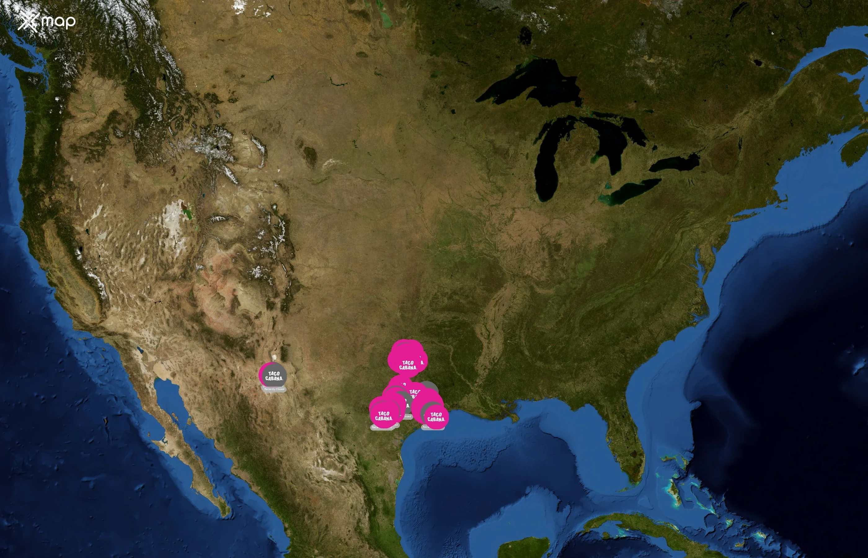Taco Cabana state distribution