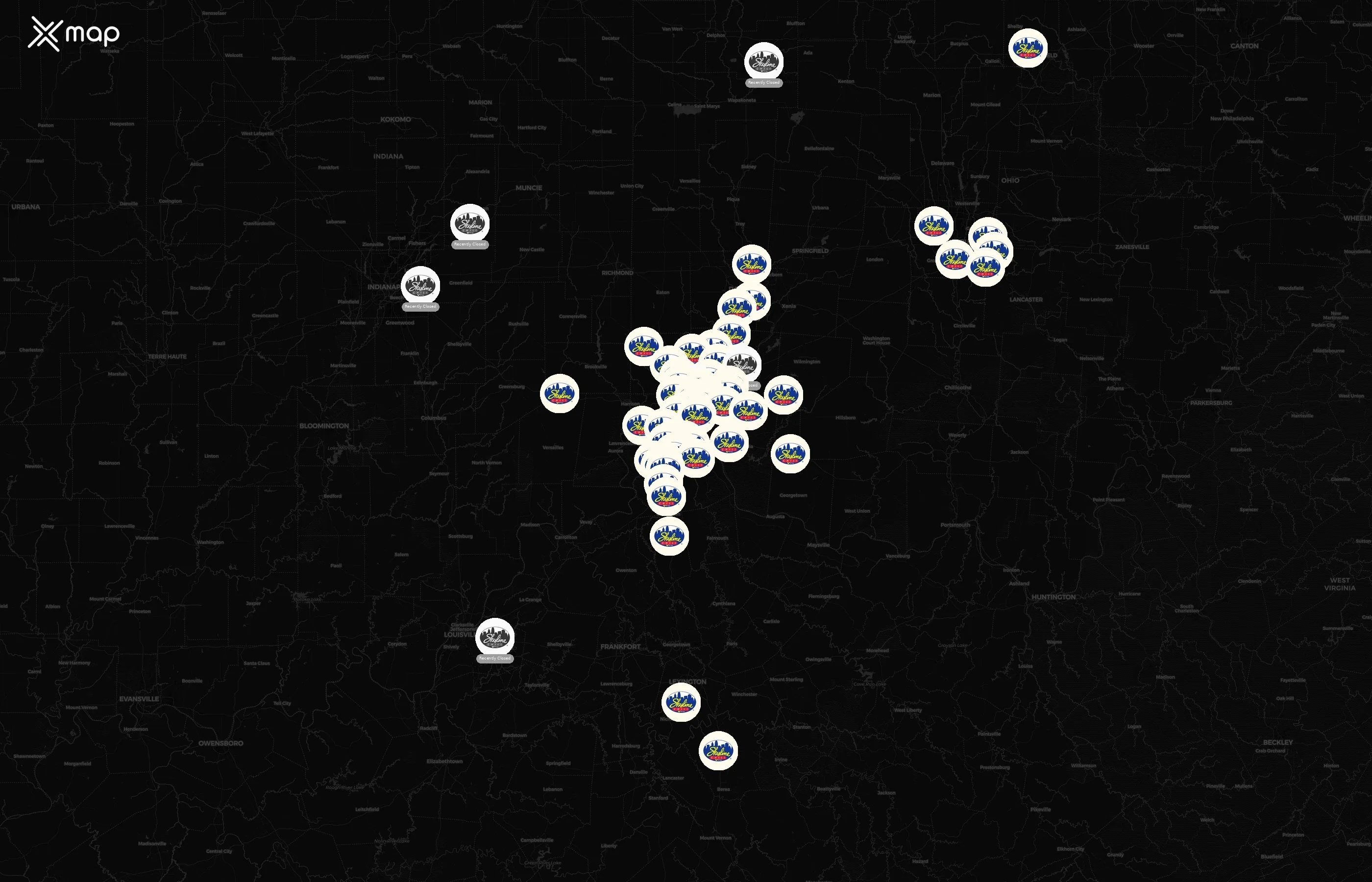 Skyline Chili city distribution