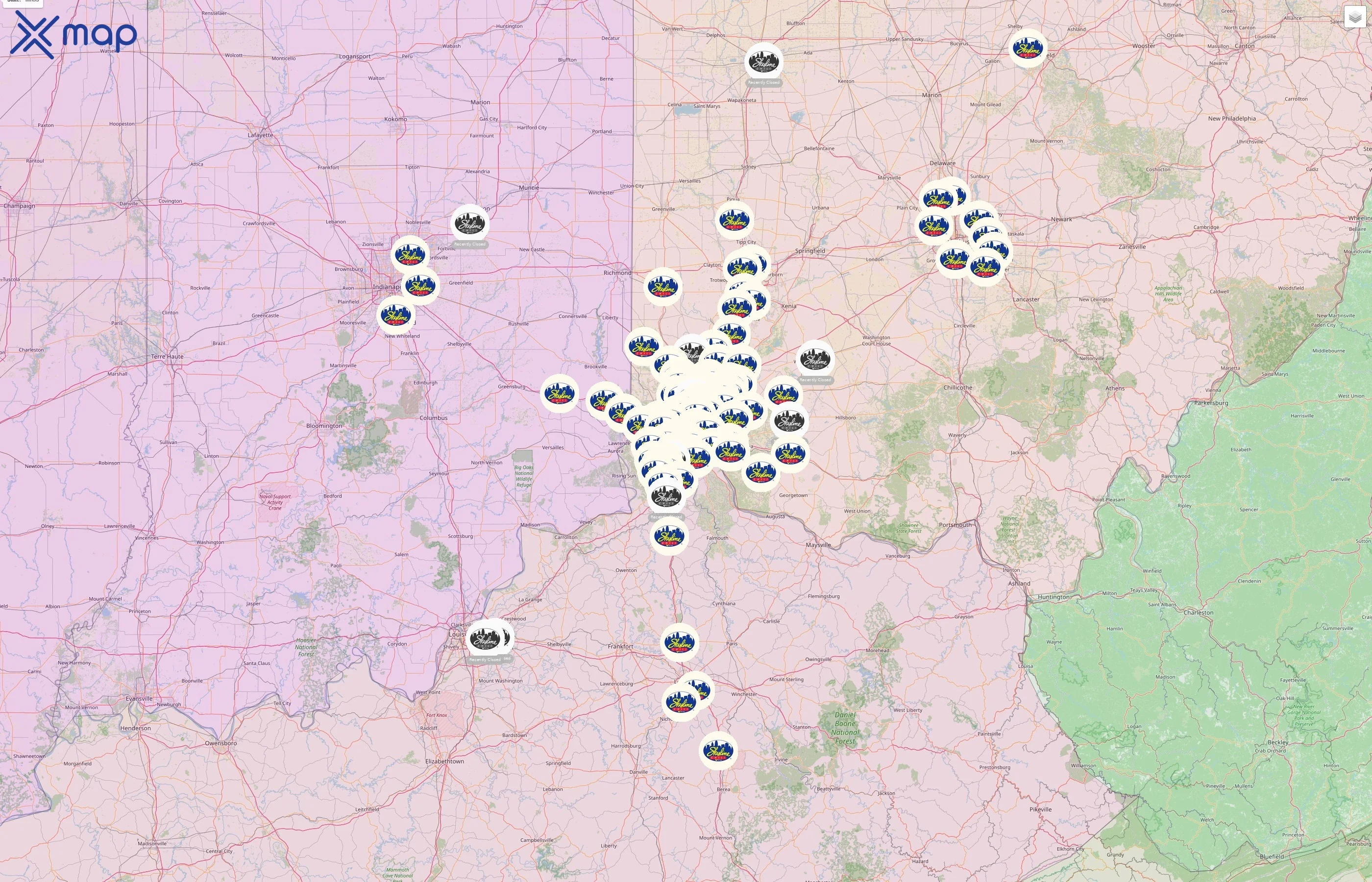 Skyline Chili street hotspots