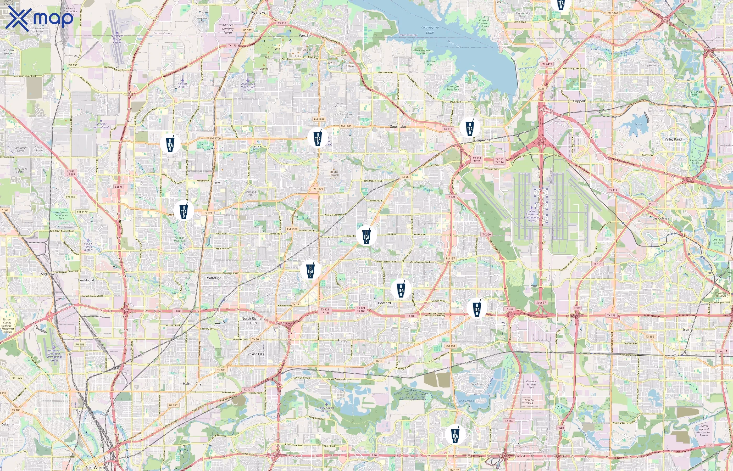 HTeaO area coverage