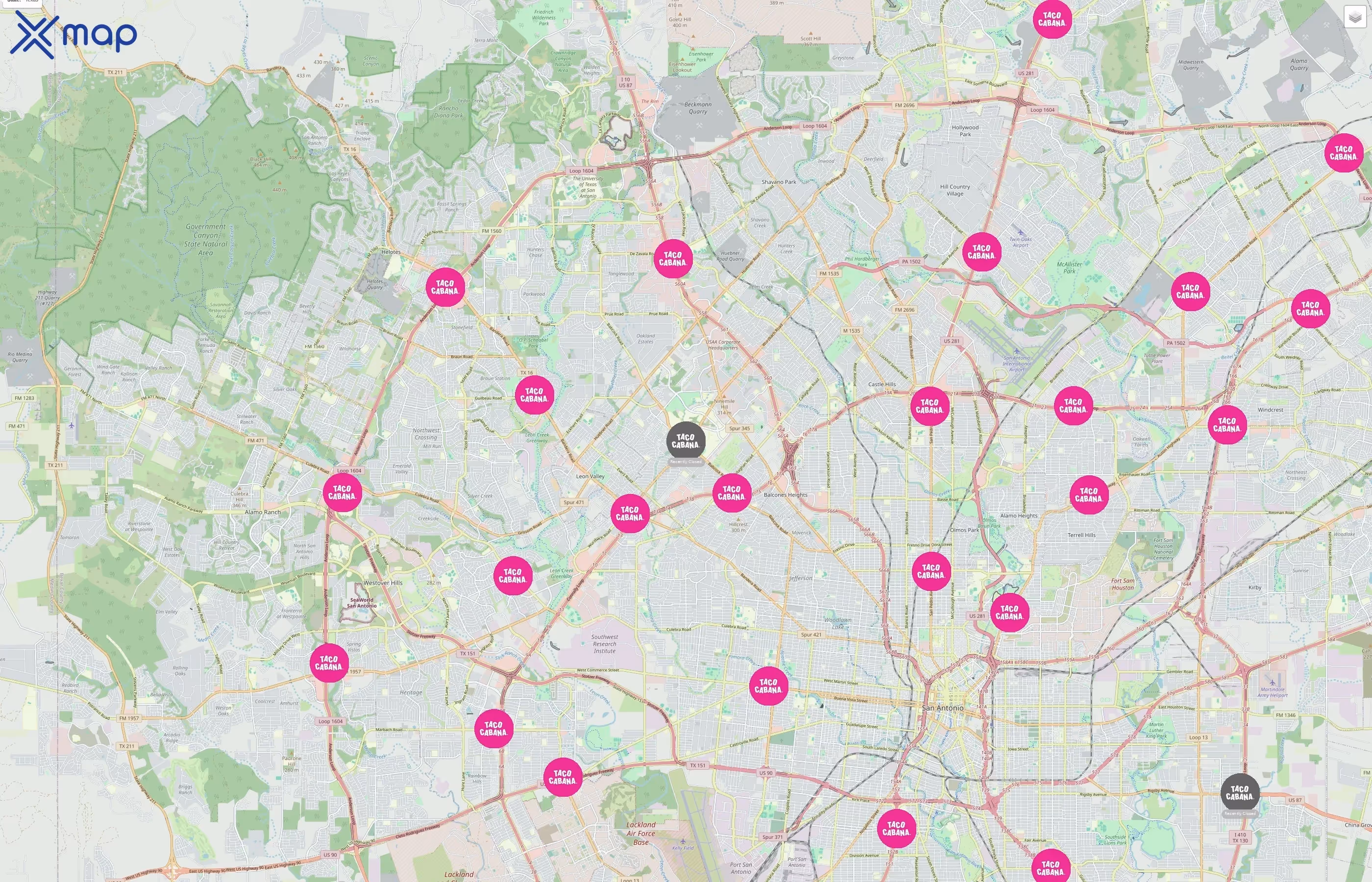 Taco Cabana traffic data