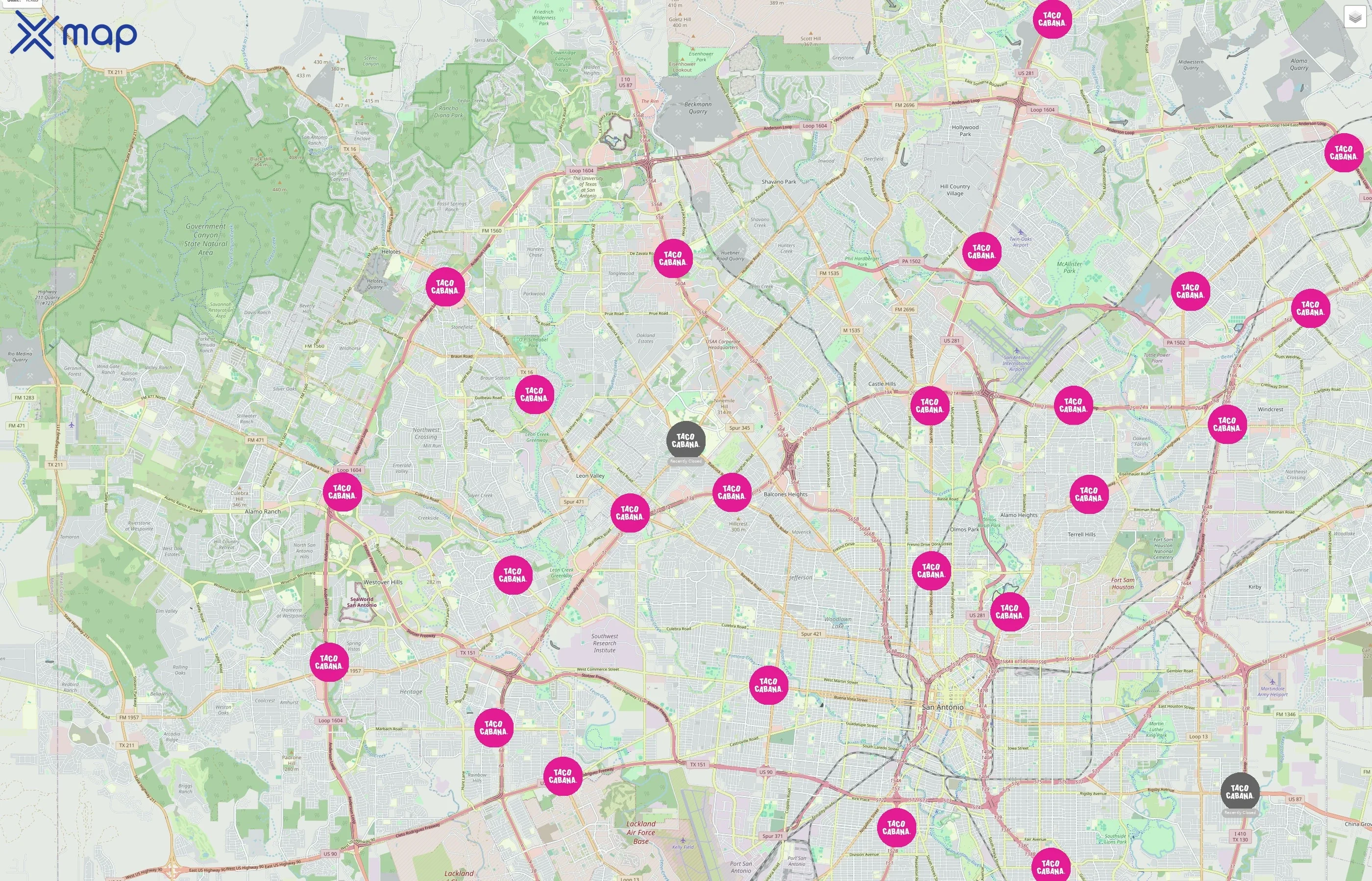 Taco Cabana traffic data