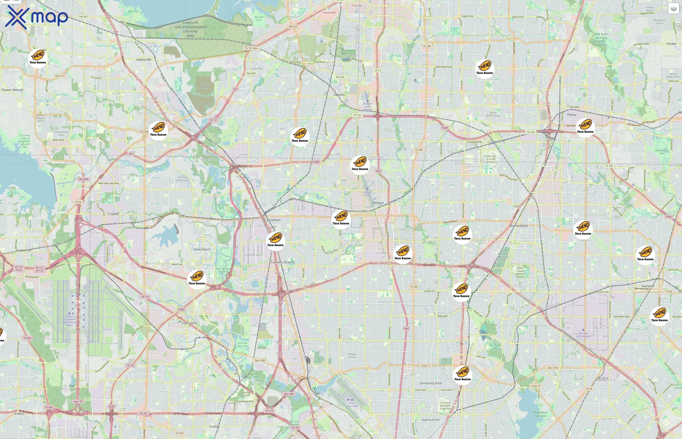 Taco Bueno traffic data