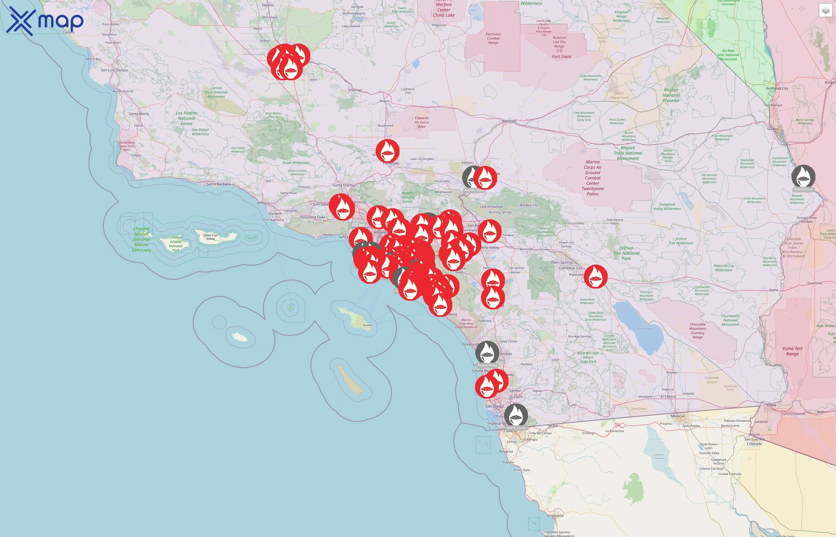 Flame Broiler street hotspots