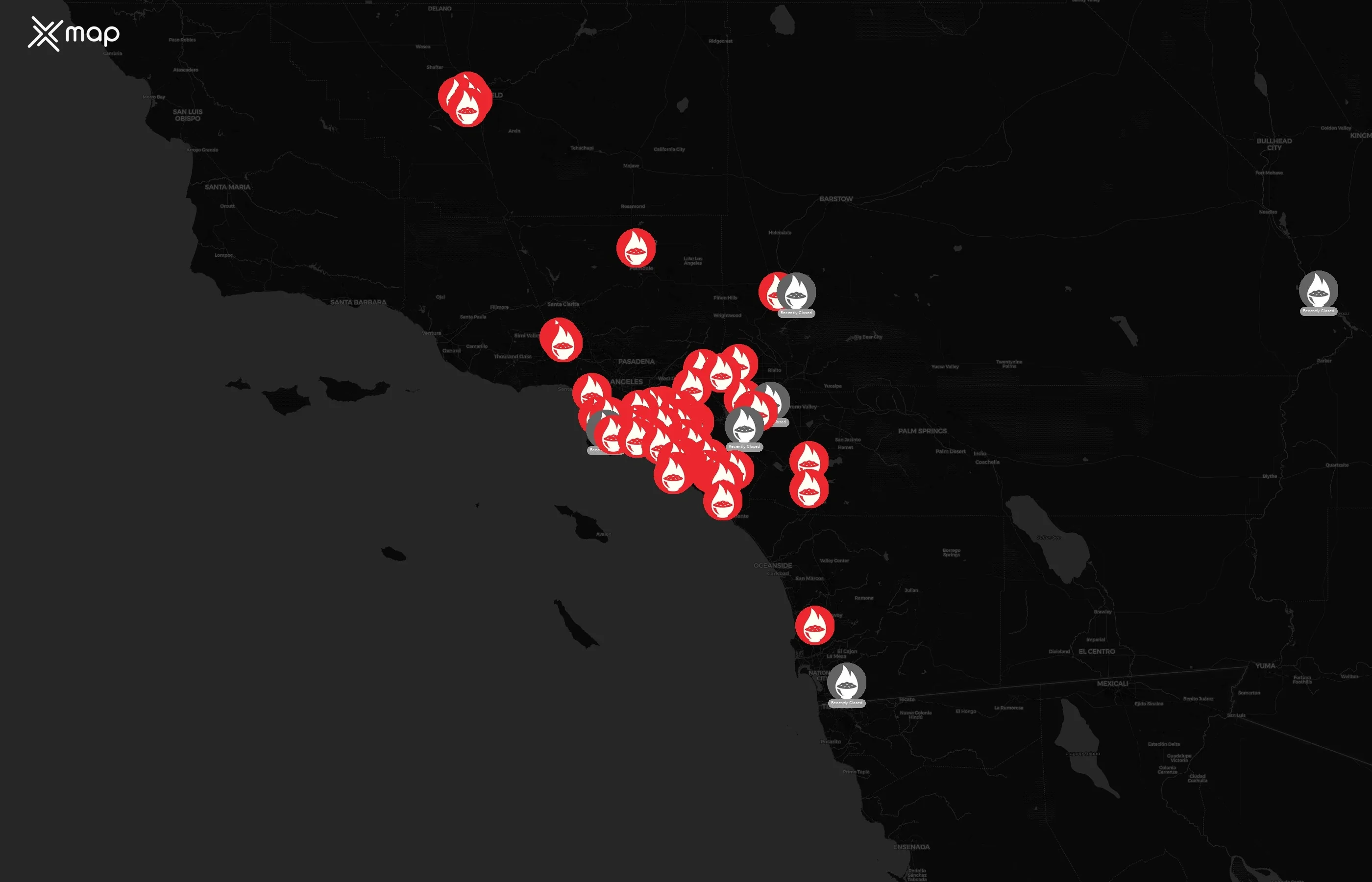Flame Broiler city distribution