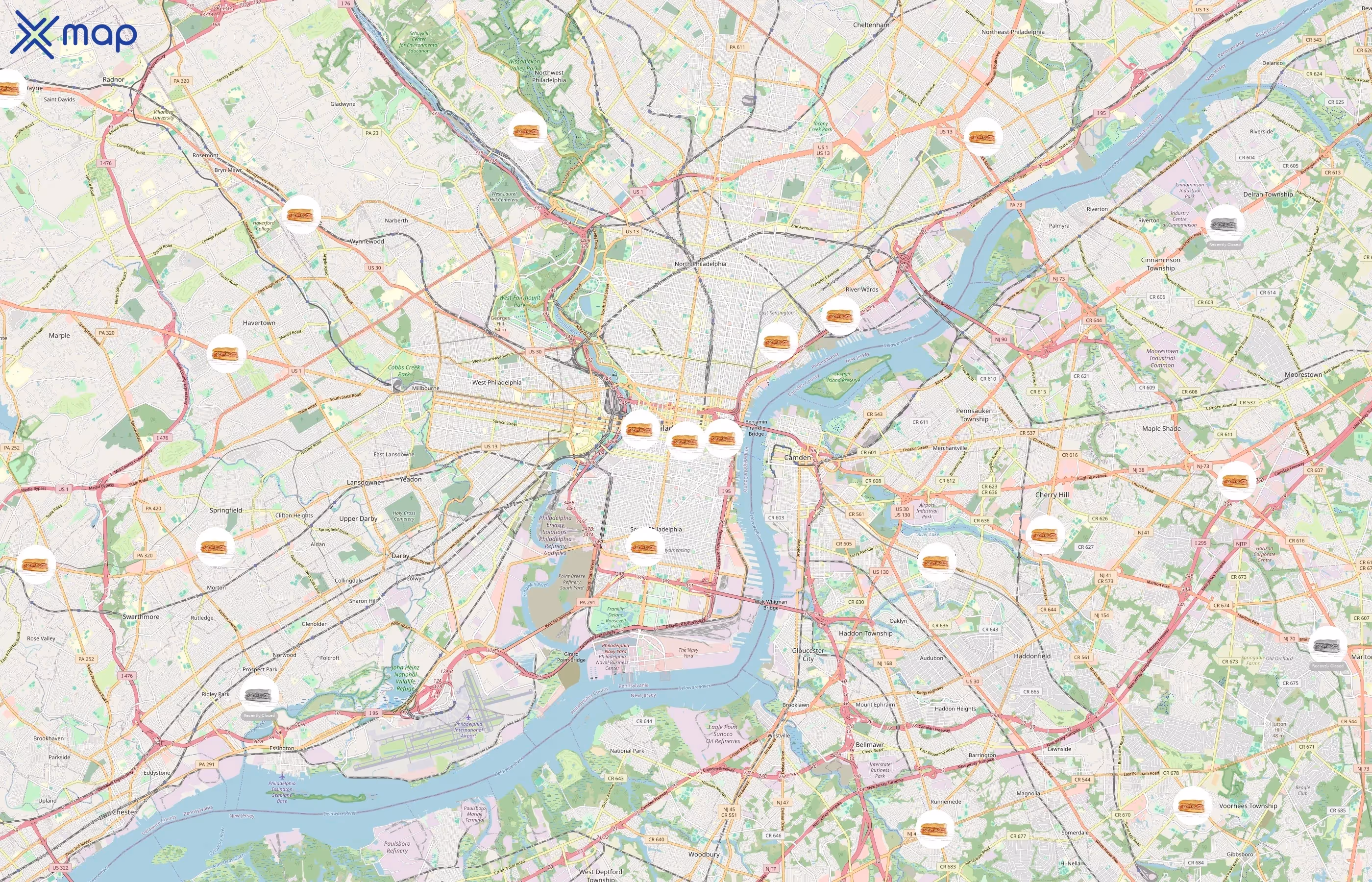PrimoHoagies area coverage
