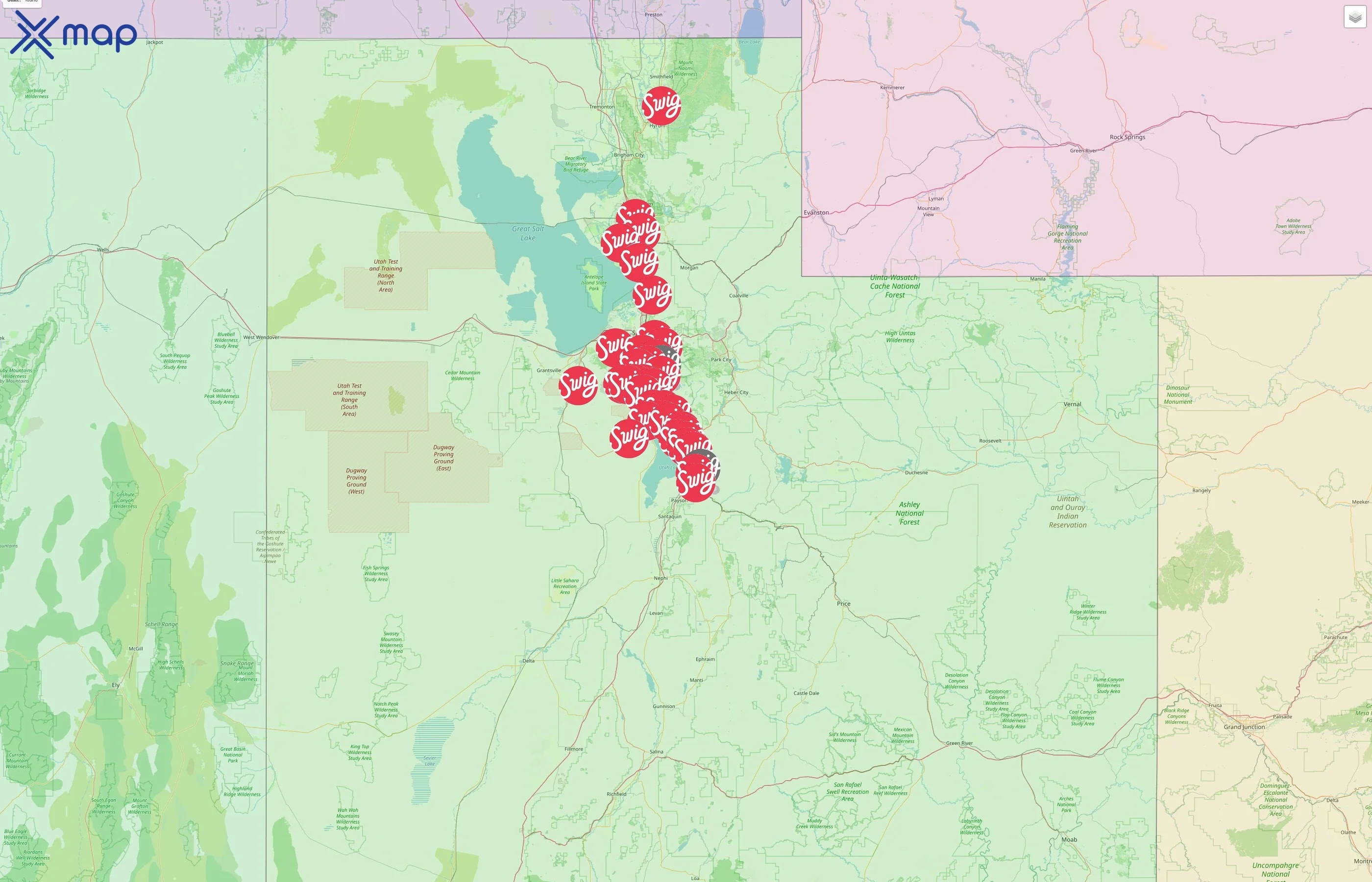Swig street hotspots