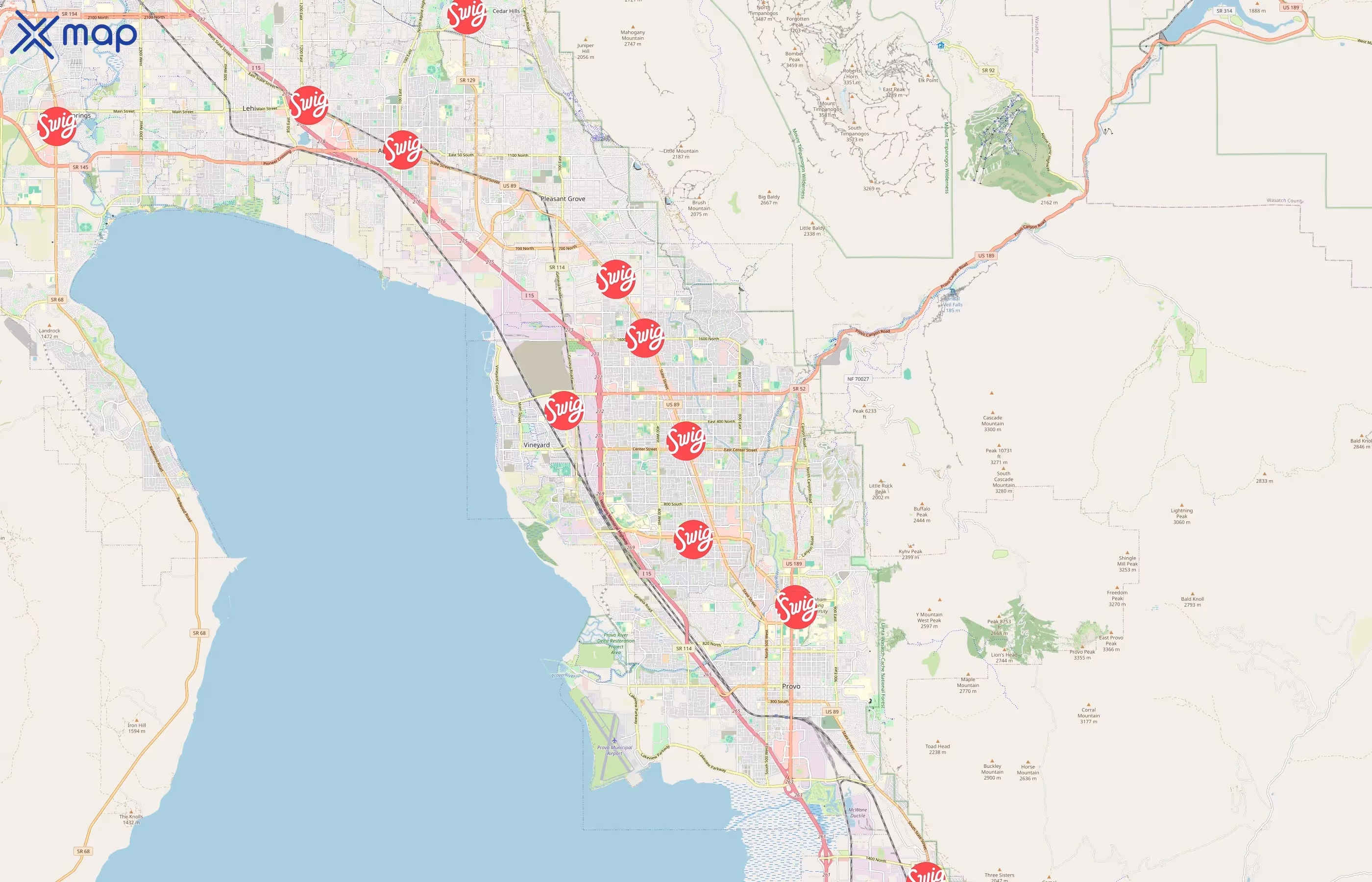 Swig area coverage