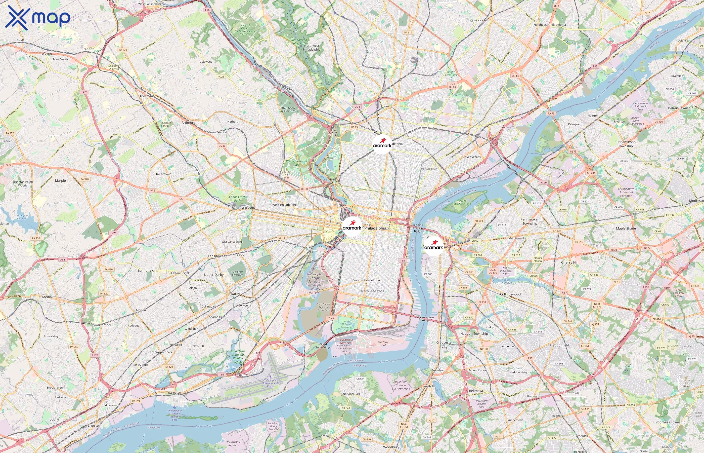 Aramark area coverage