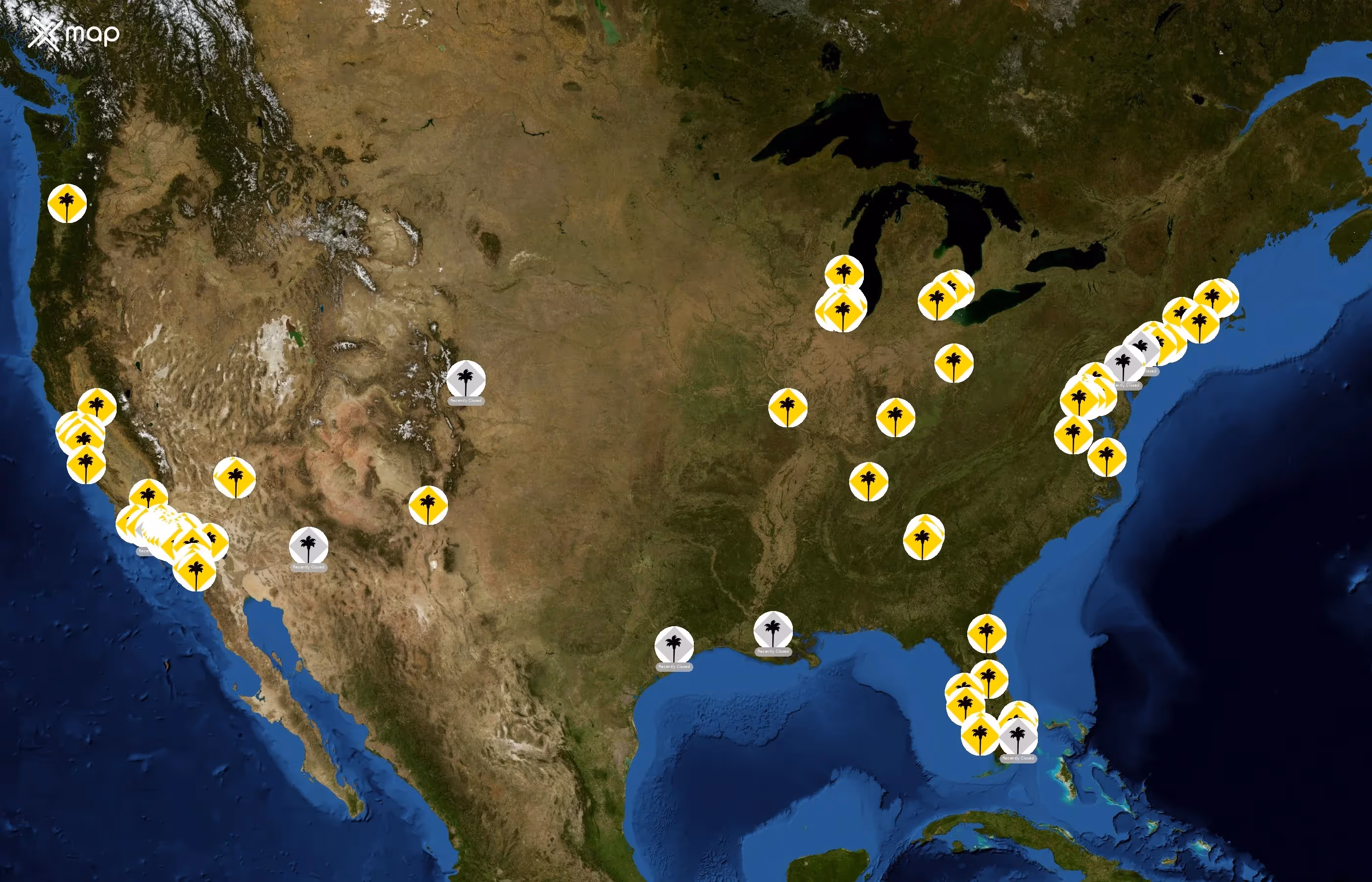 California Pizza Kitchen state distribution