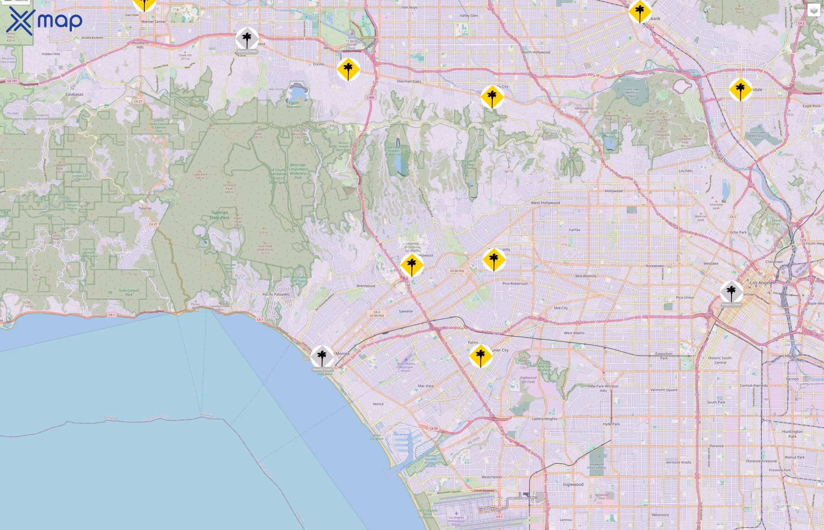 California Pizza Kitchen traffic data