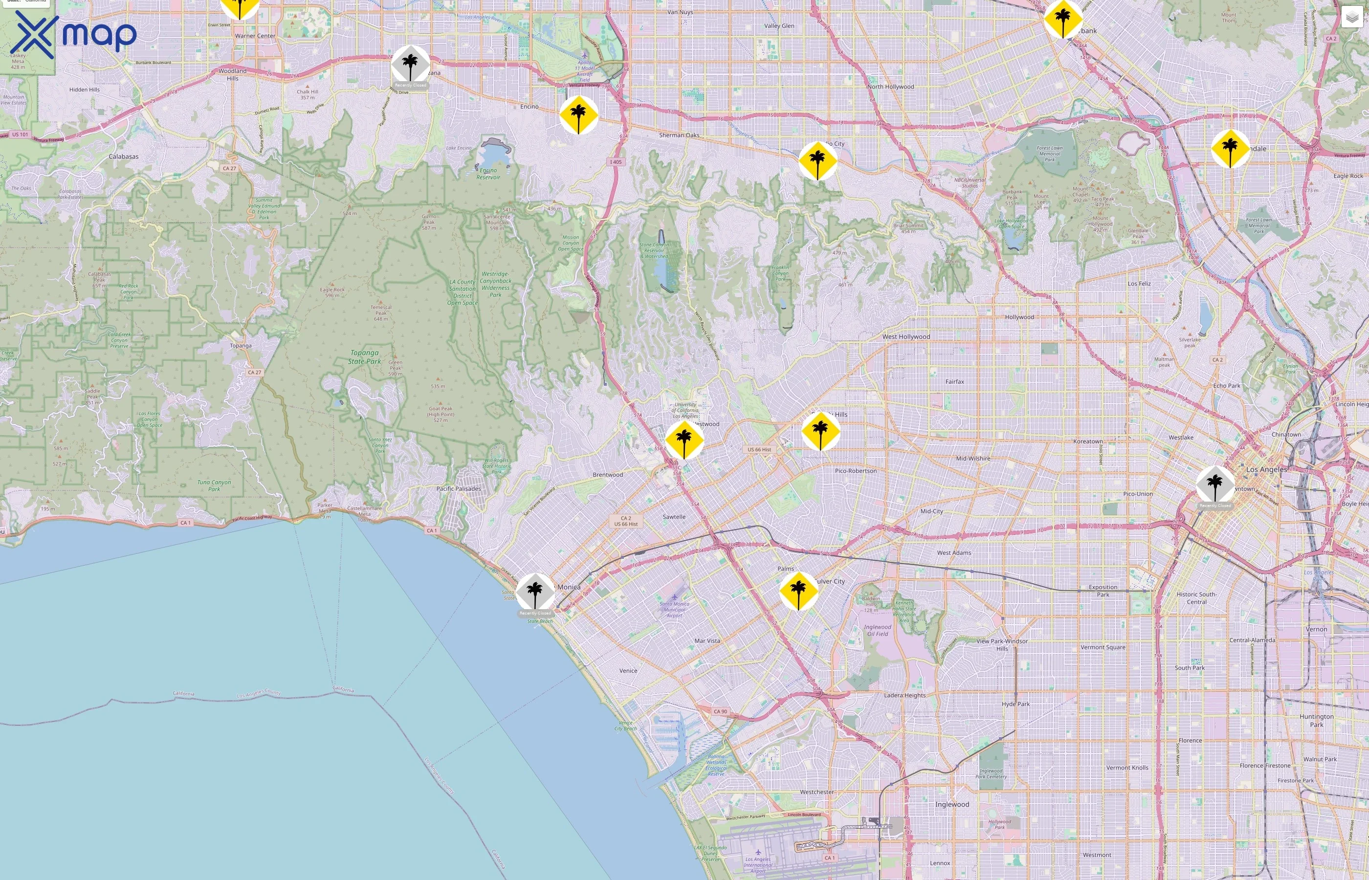 California Pizza Kitchen traffic data