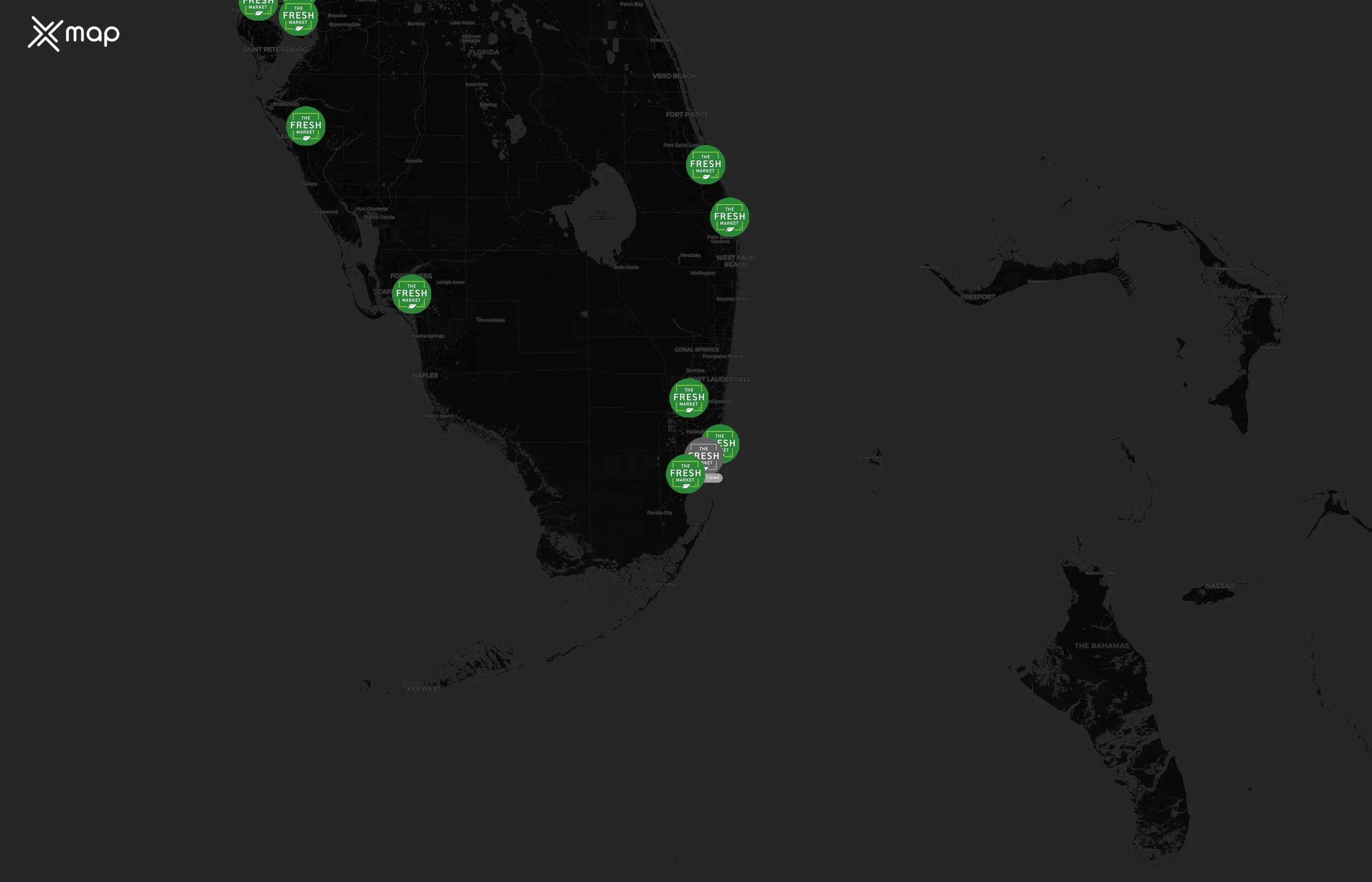 The Fresh Market city distribution