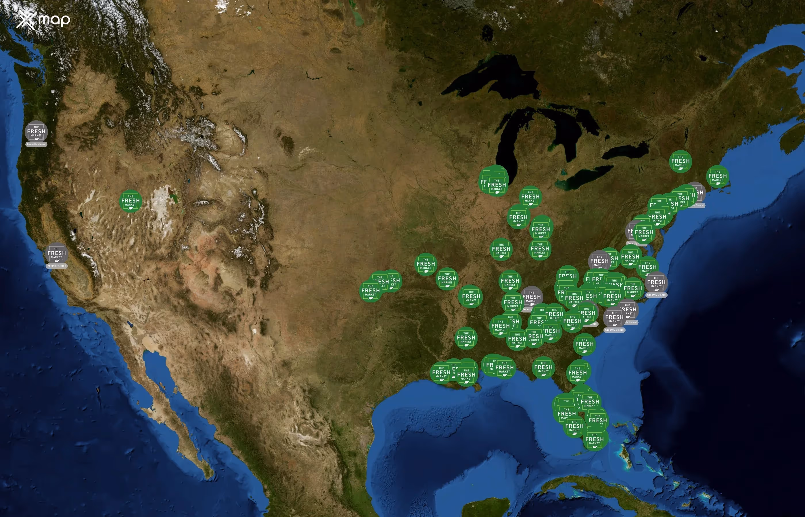 The Fresh Market state distribution