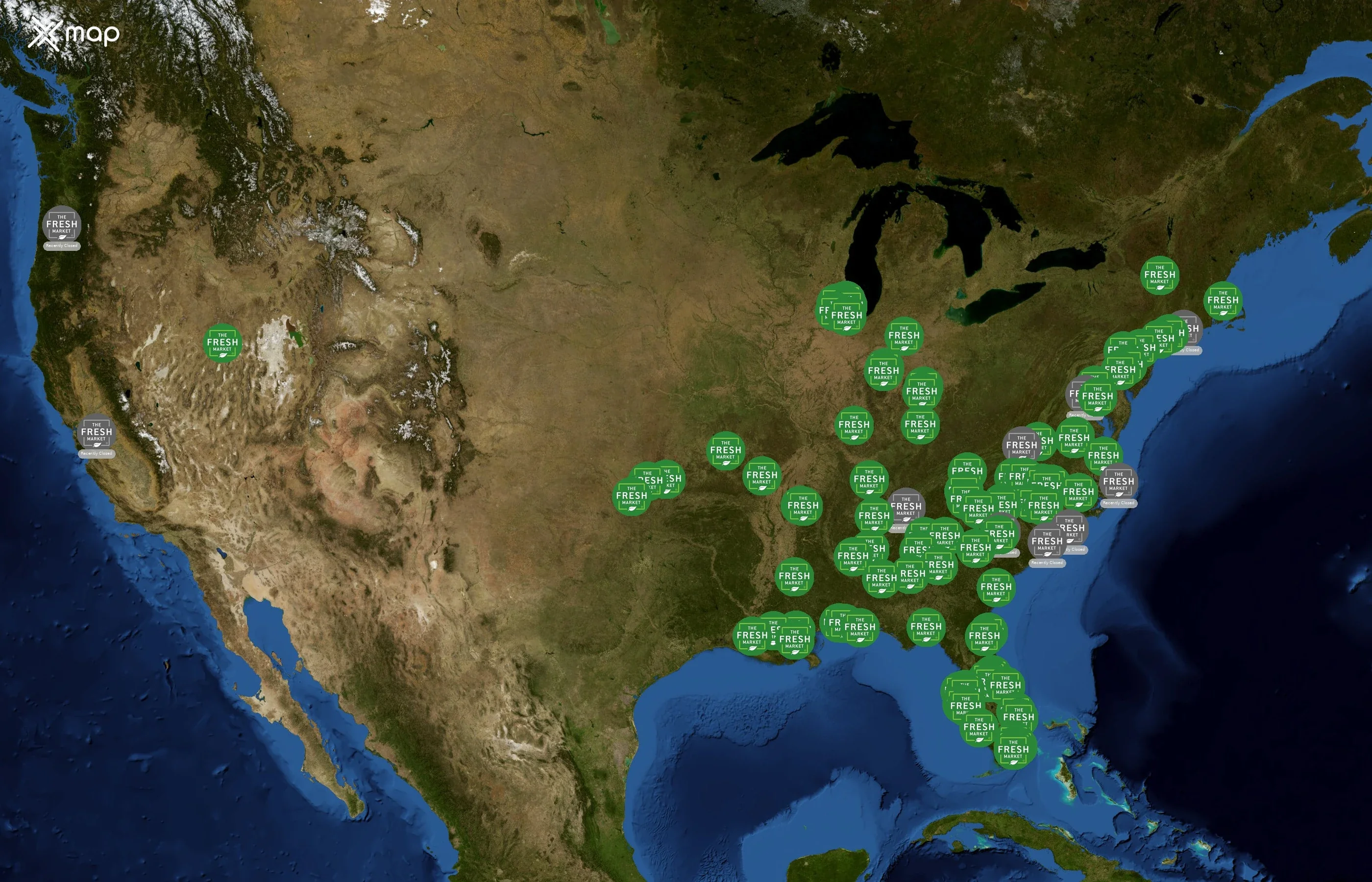 The Fresh Market state distribution