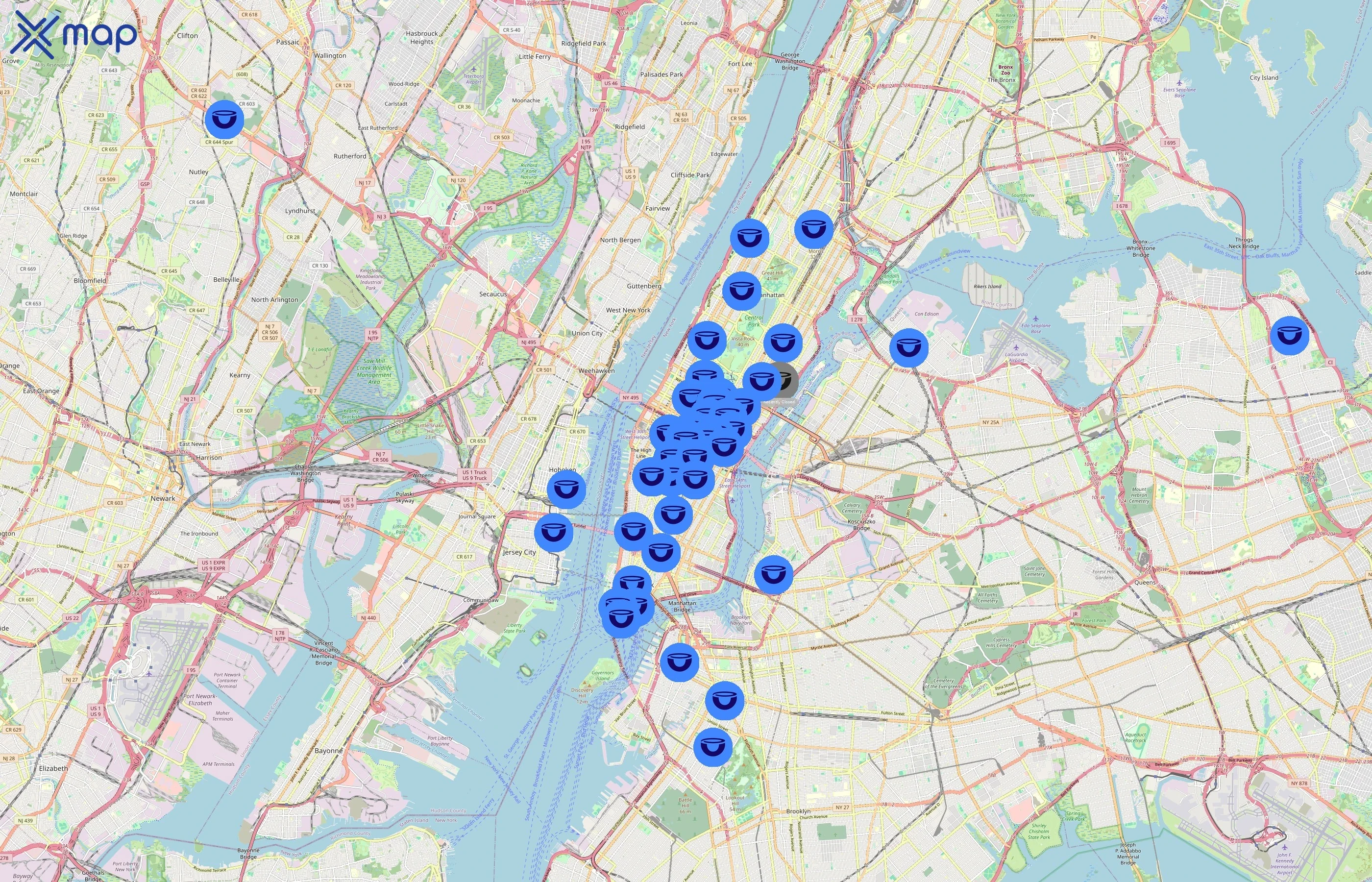 Just Salad area coverage