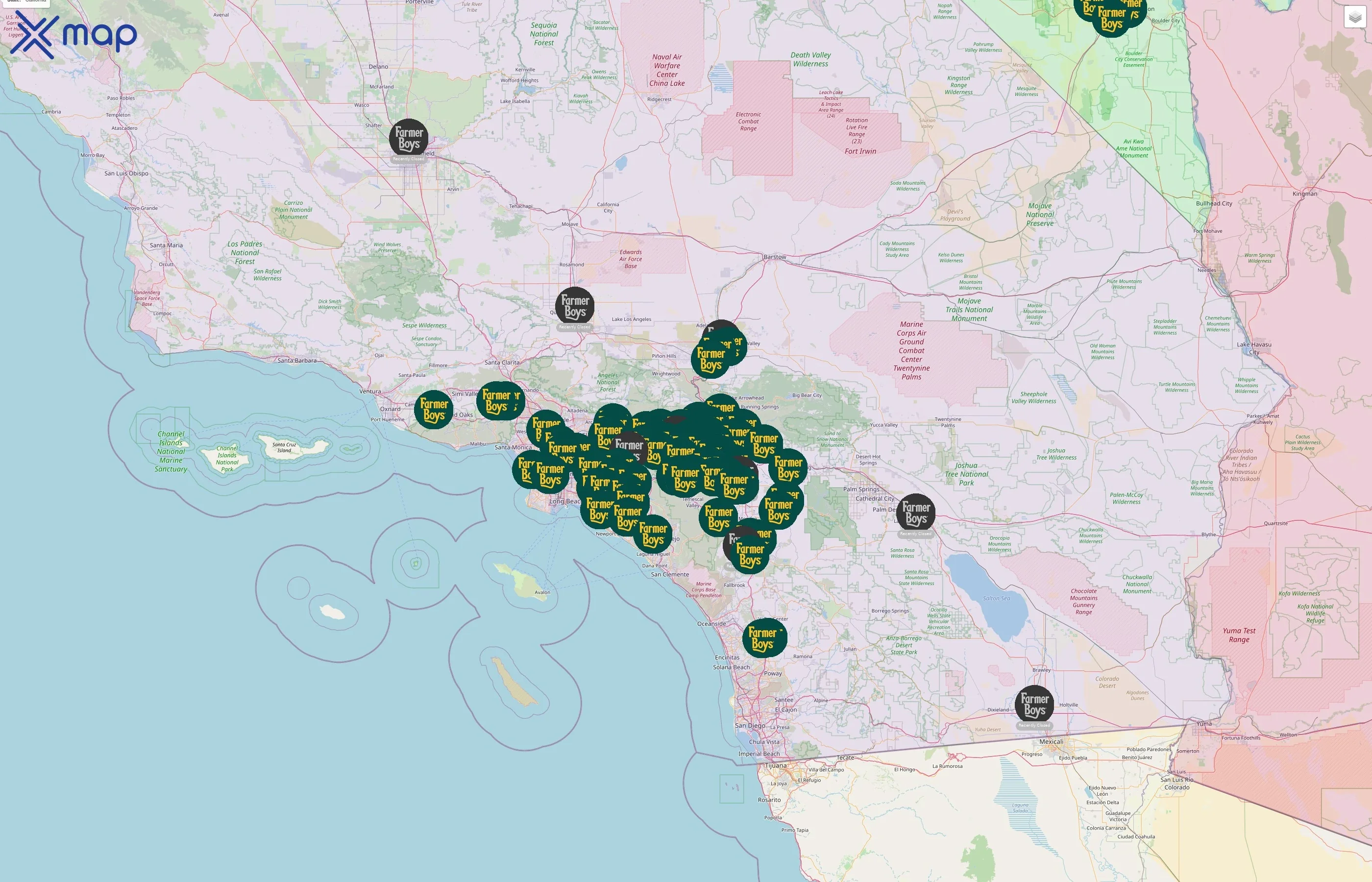 Farmer Boys street hotspots