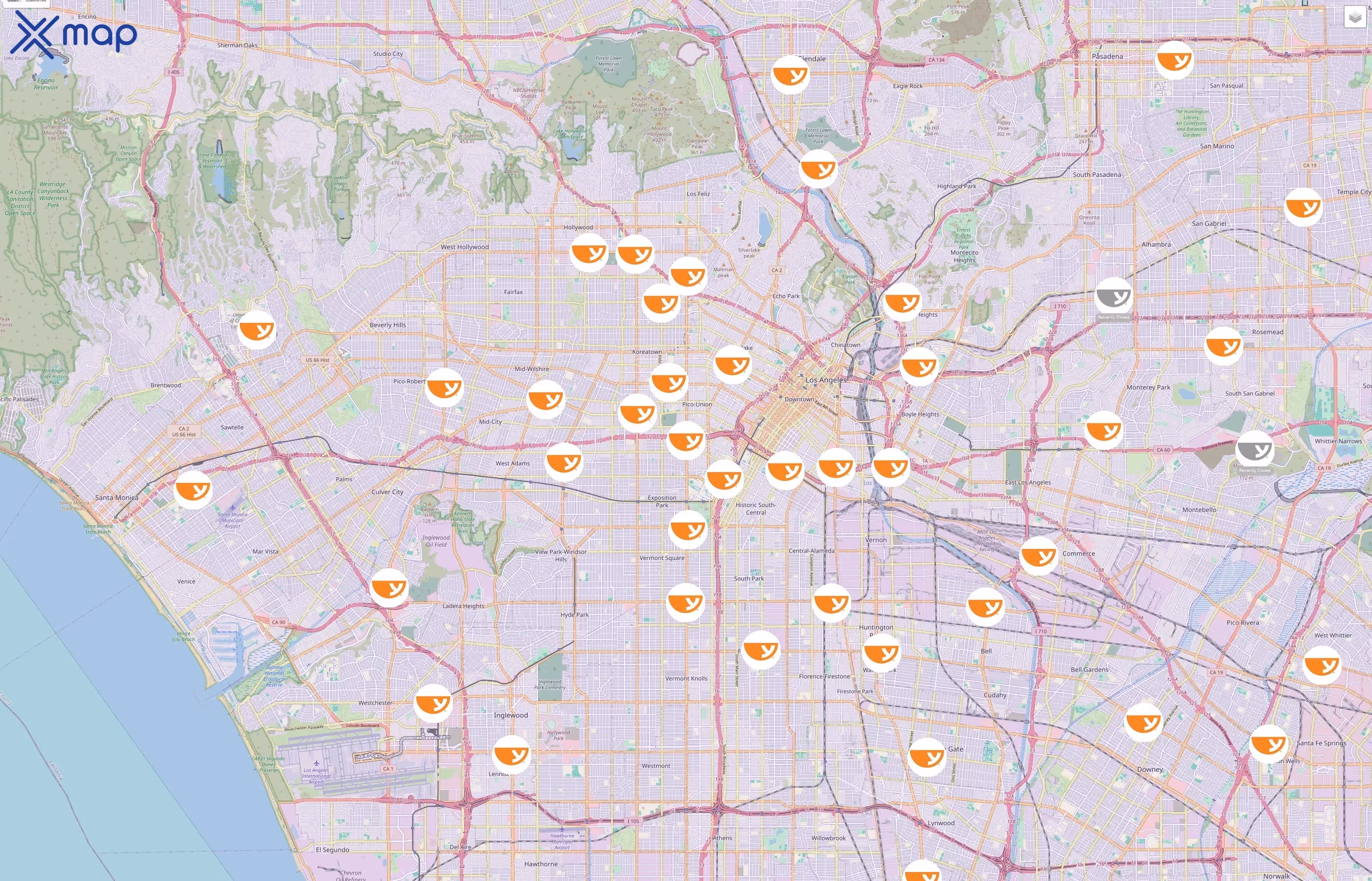Yoshinoya traffic data