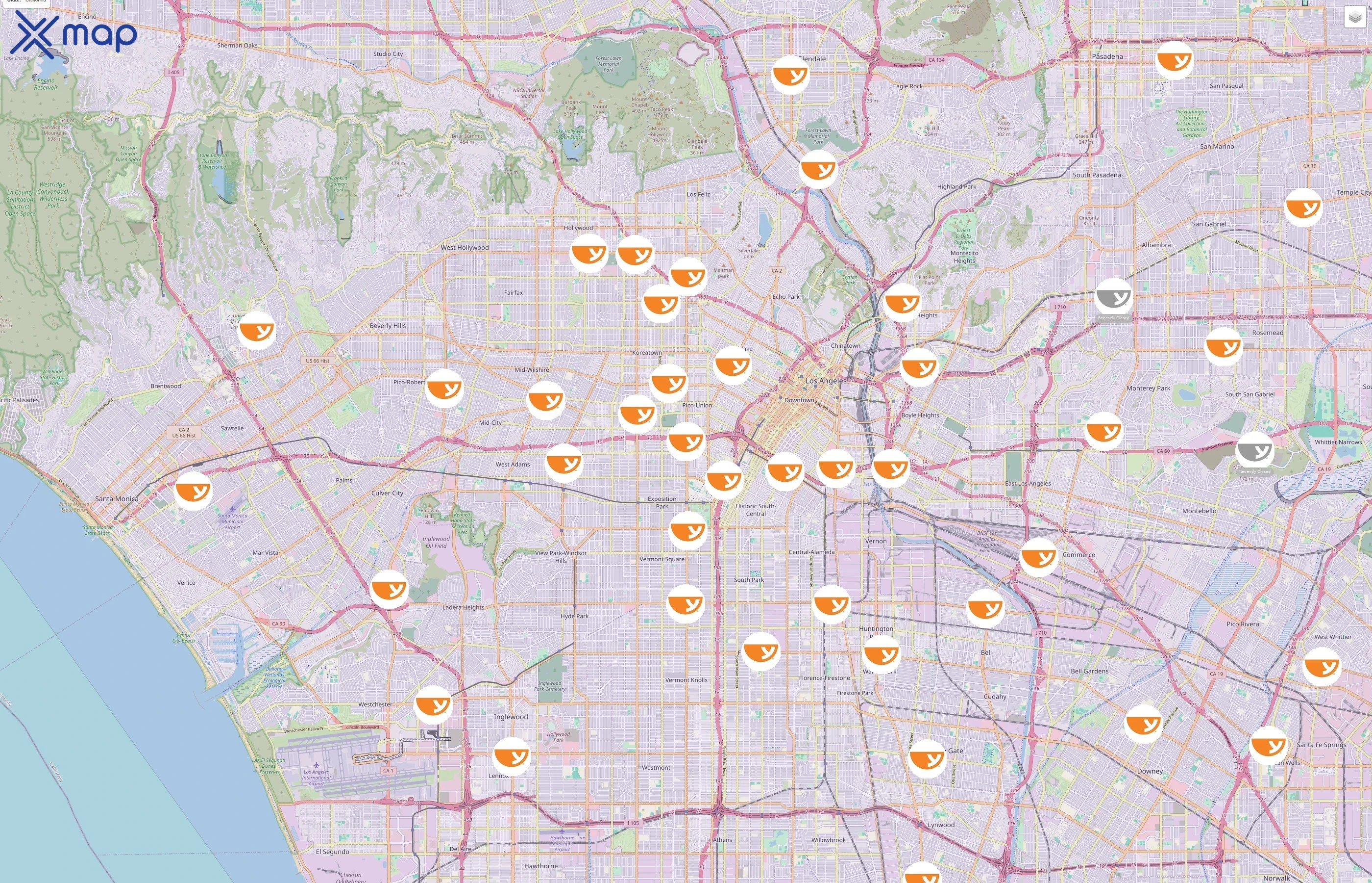 Yoshinoya traffic data