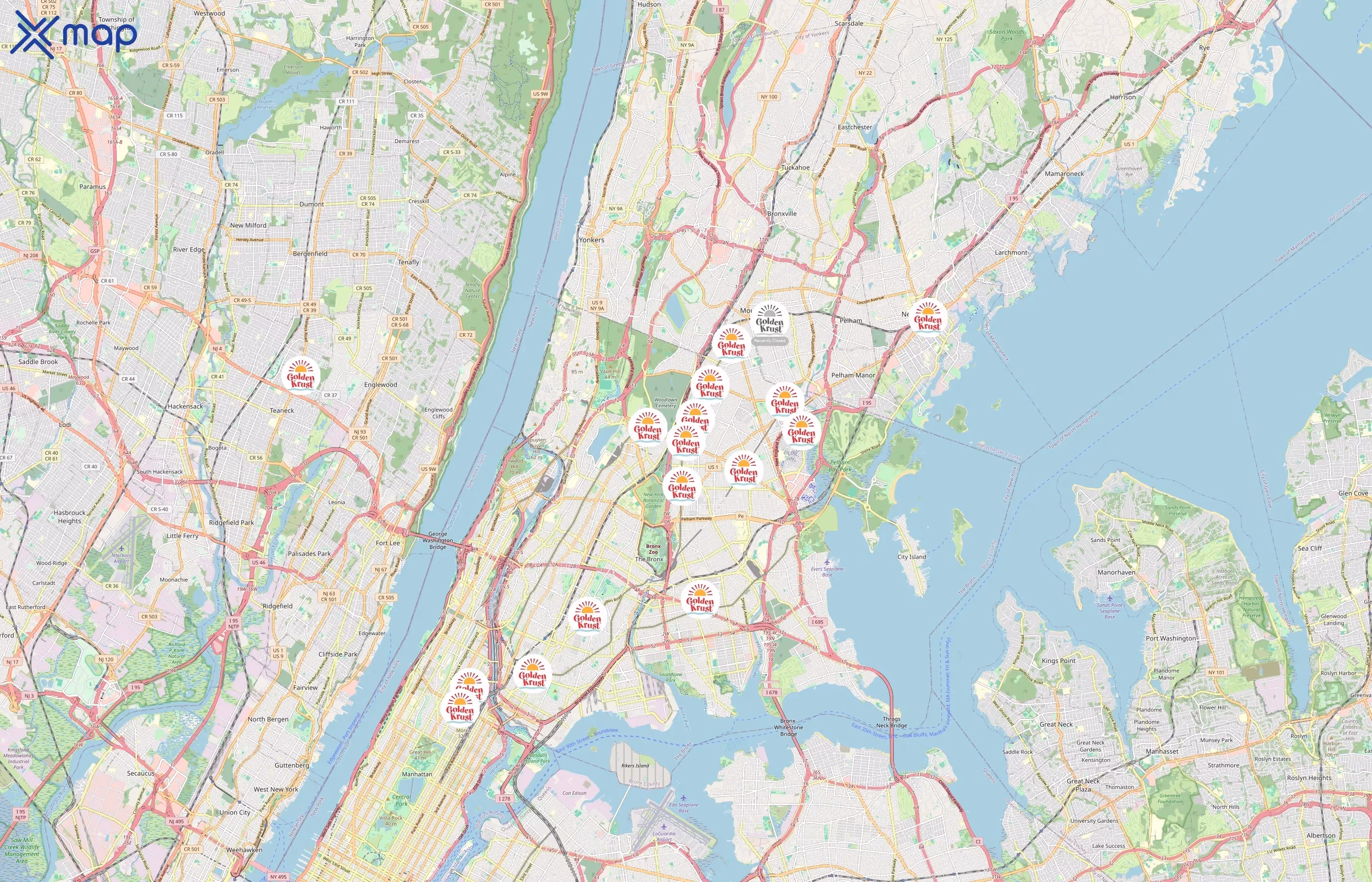 Golden Krust area coverage