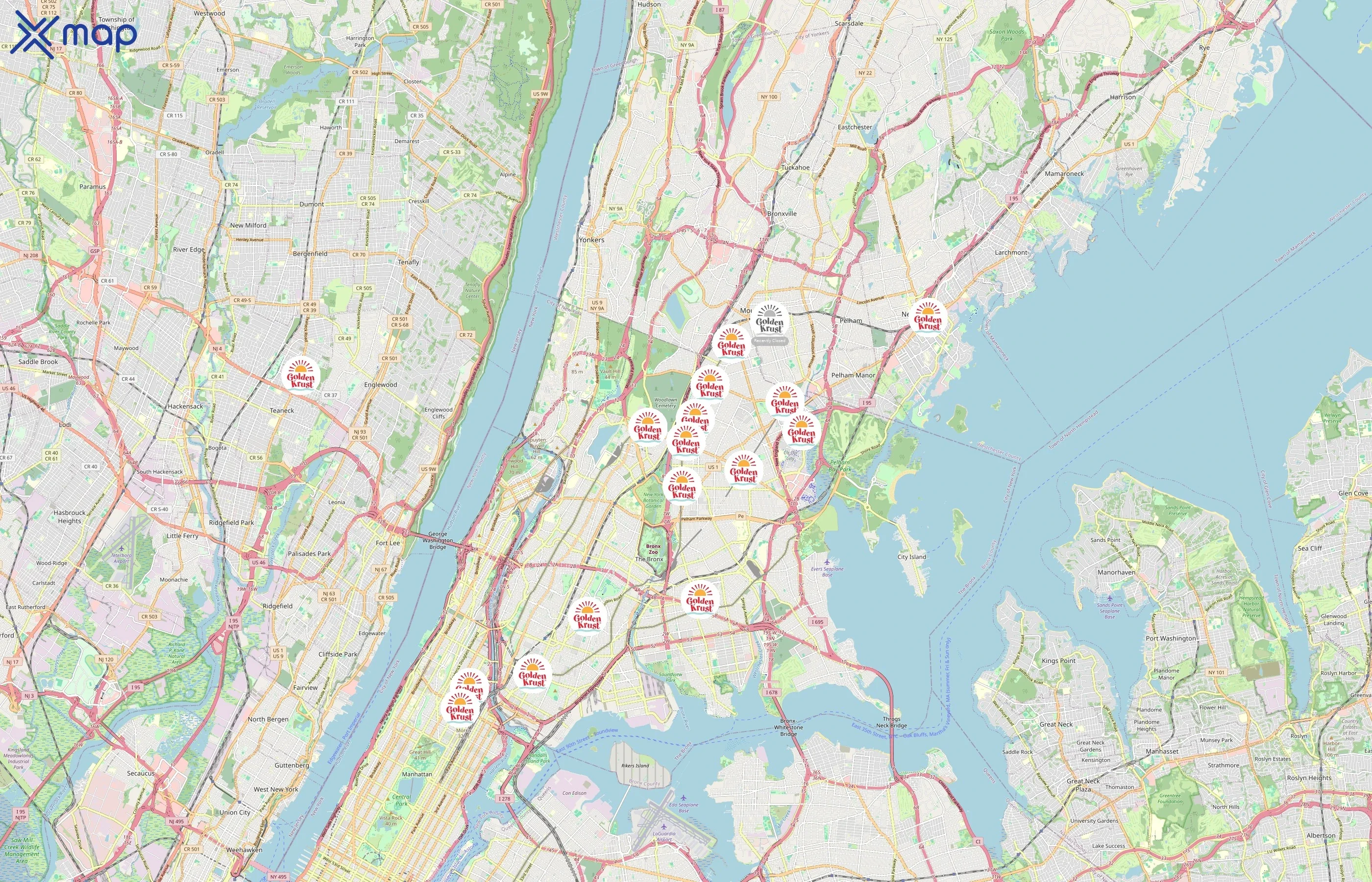 Golden Krust area coverage