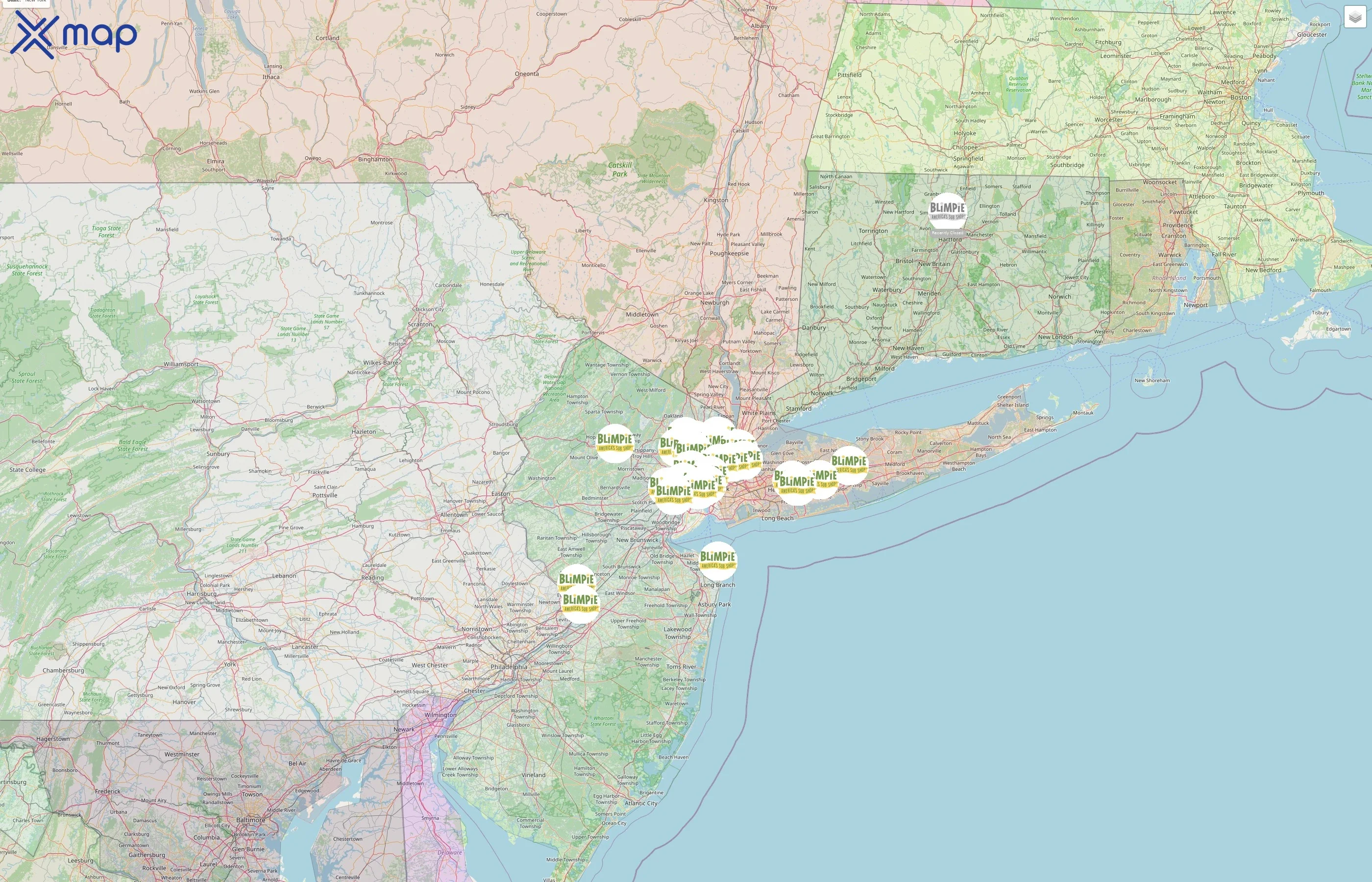 Blimpie street hotspots