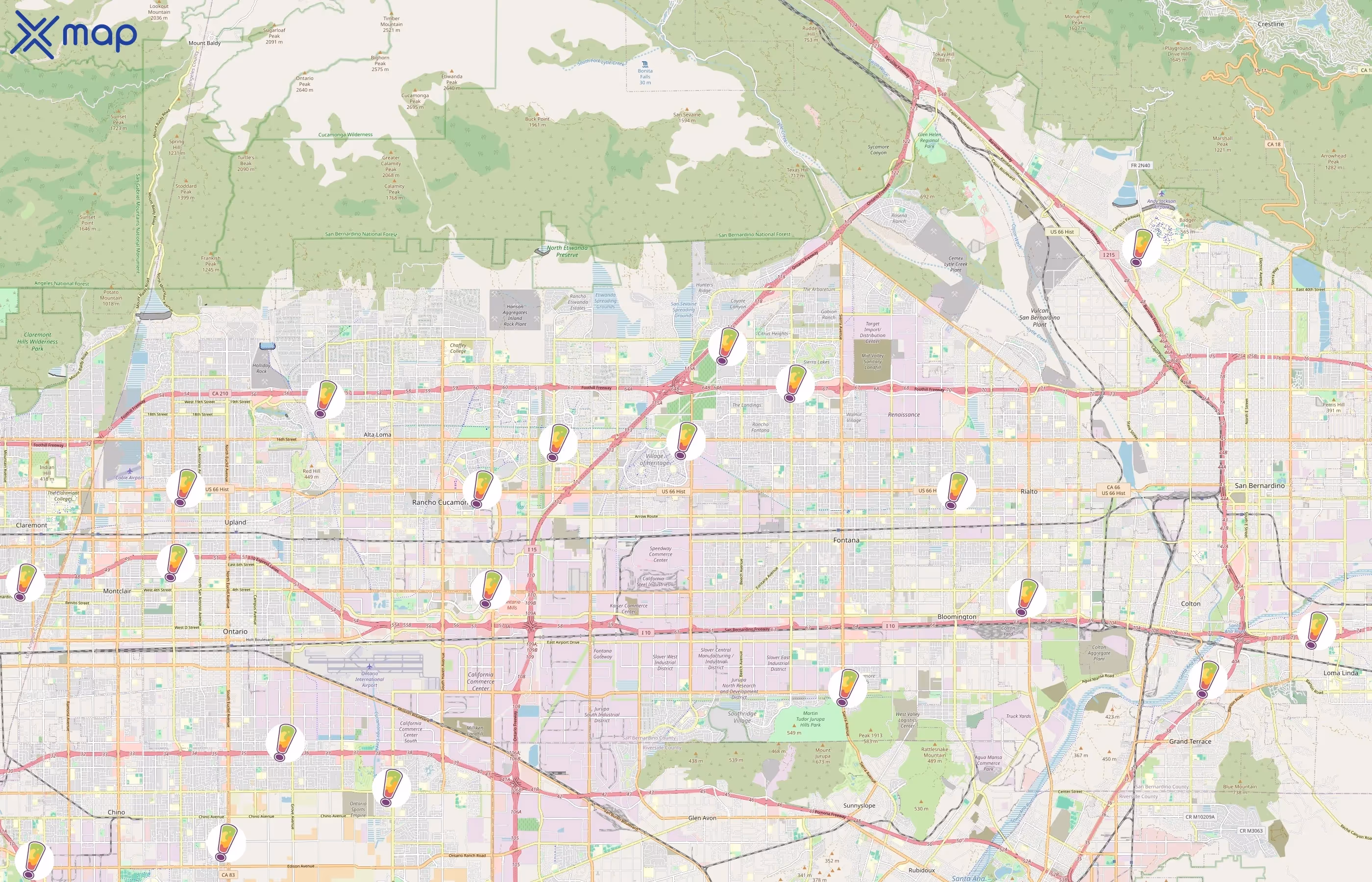 Juice It Up! area coverage
