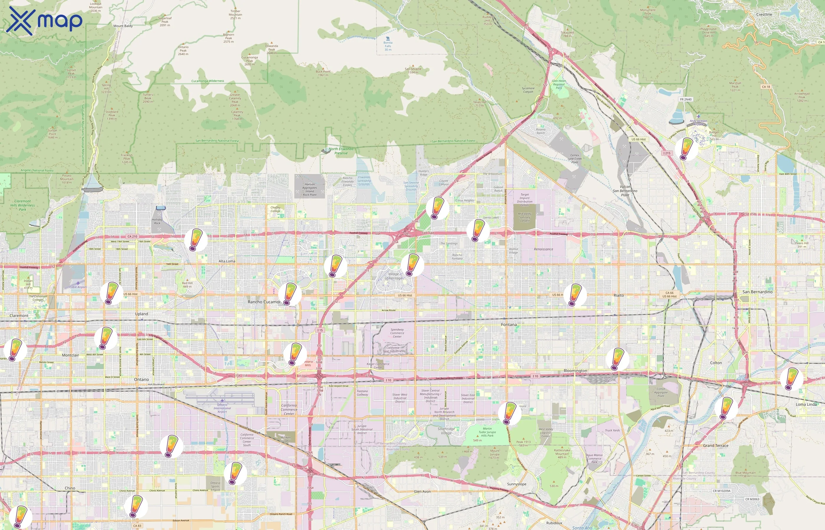 Juice It Up! area coverage