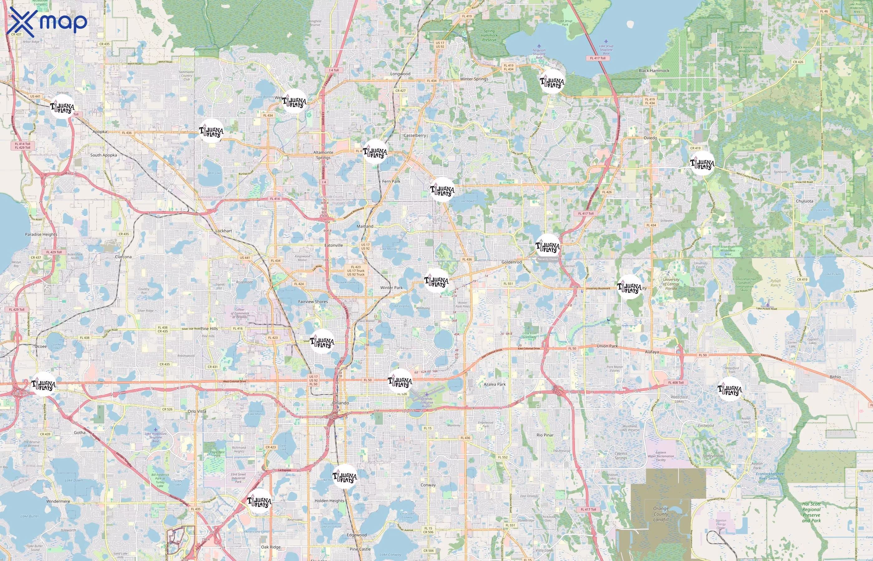 Tijuana Flats area coverage