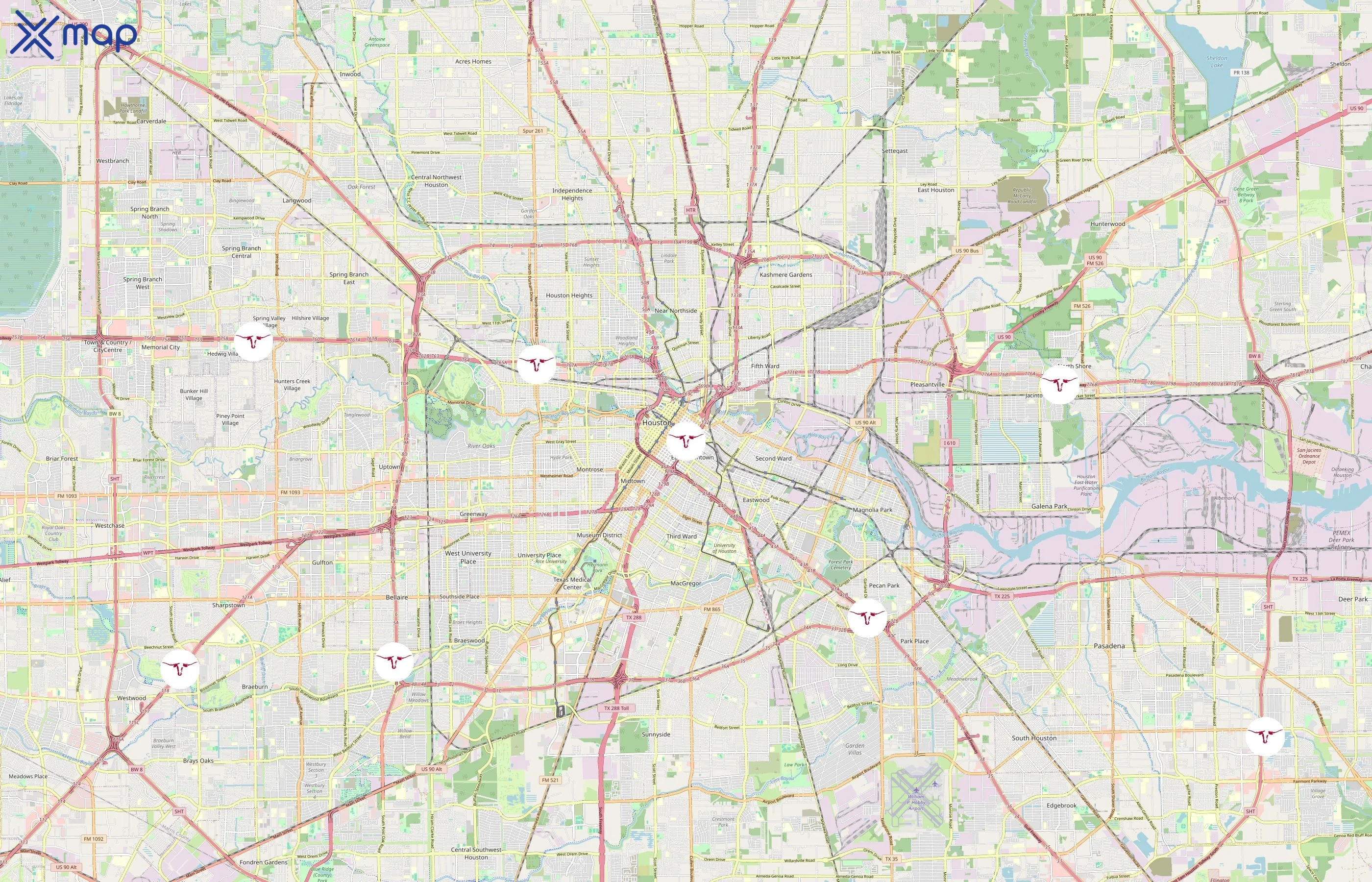 Saltgrass Steak House area coverage