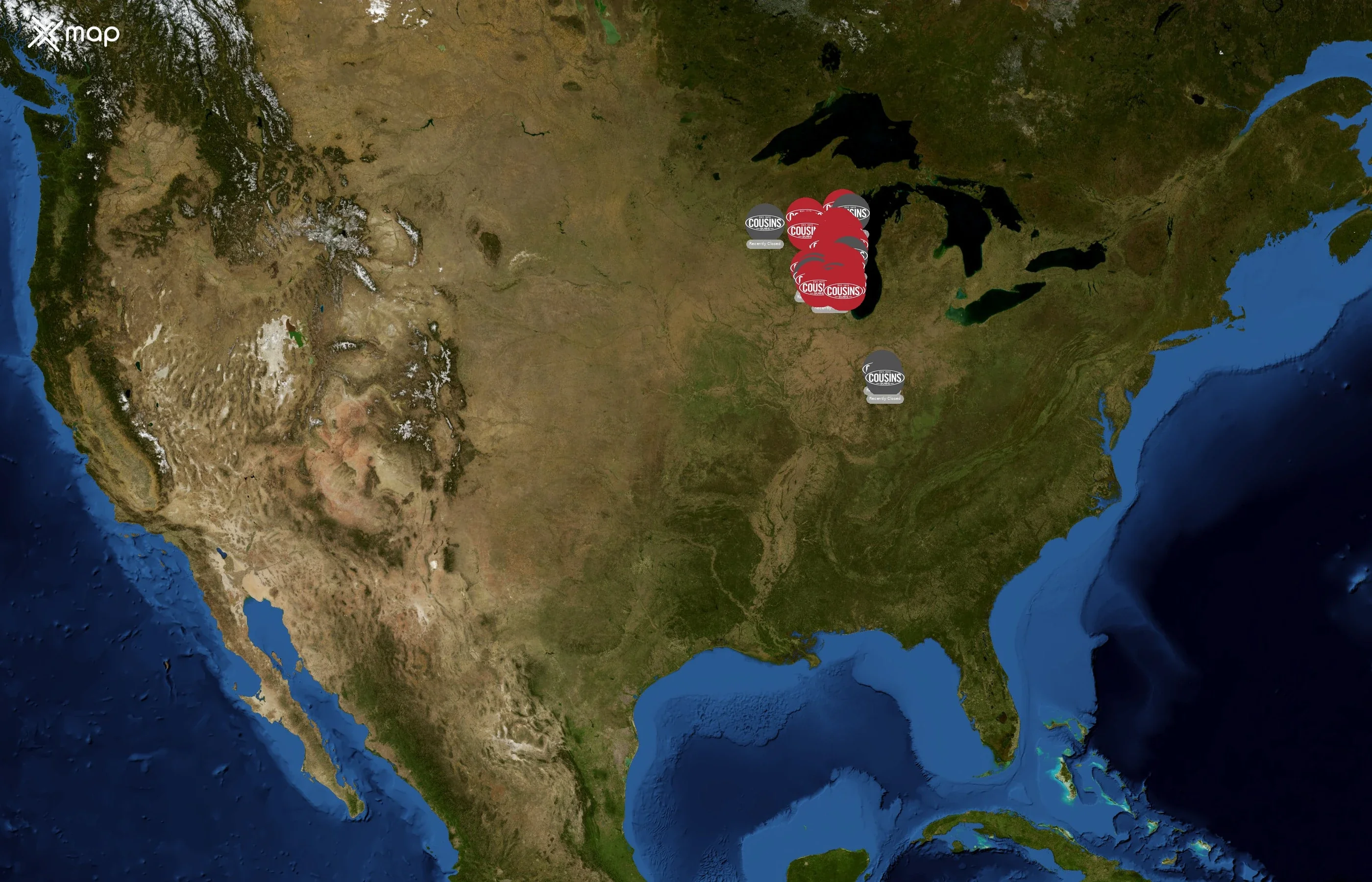 Cousins Subs state distribution